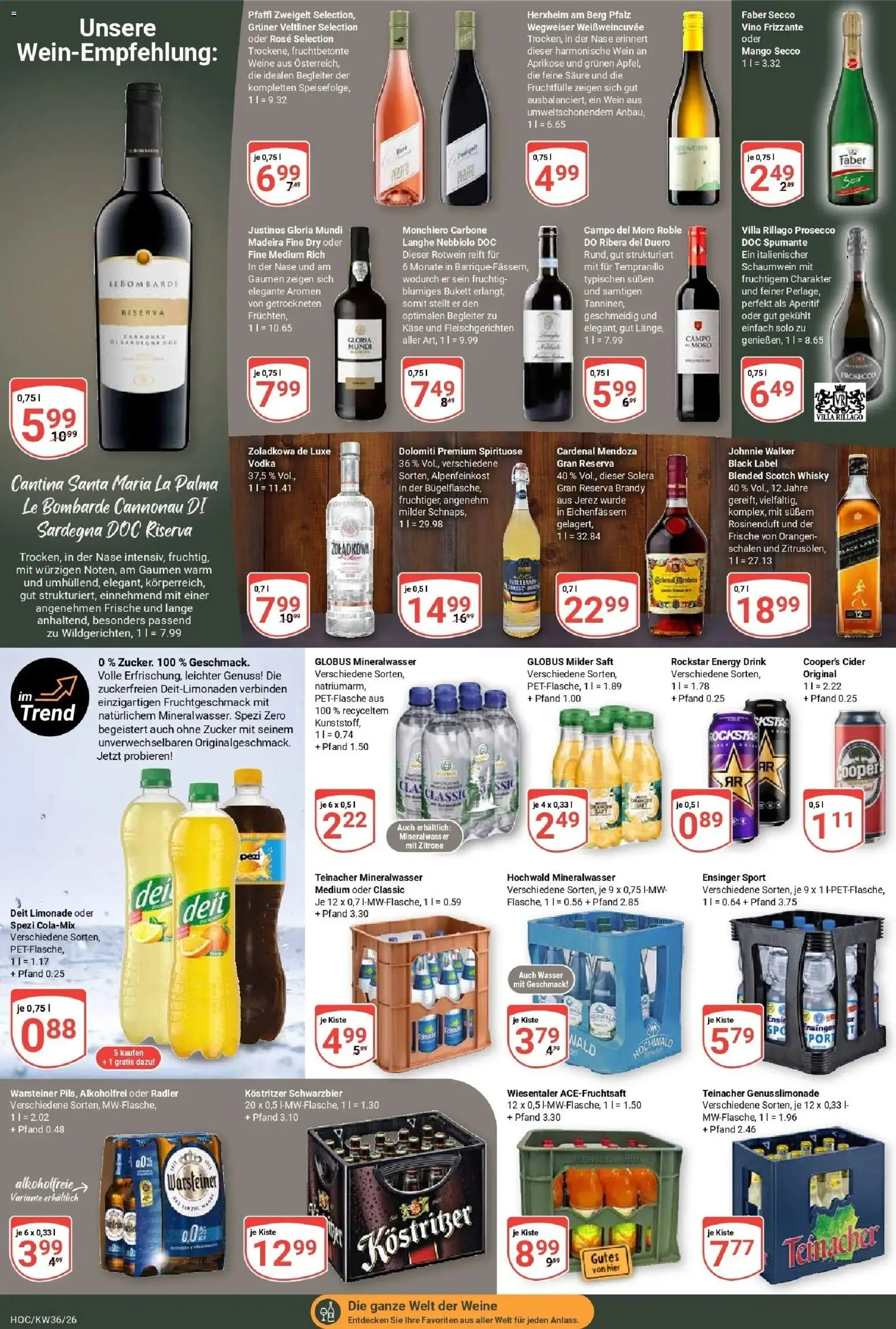 Globus Prospekt Hockenheim – gültig ab 31.08.2026 | Seite: 17 | Produkte: Limonade, Radler, Zucker, Mango