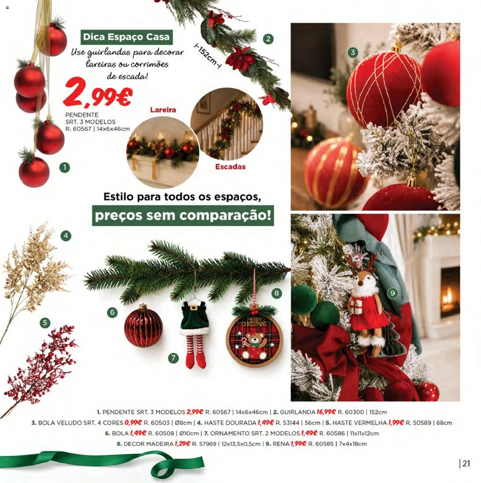 Espaço Casa Catálogo de Natal 2026 │ válido de 06/10/2026 | Página: 21 | Produtos: Dourada, Escada