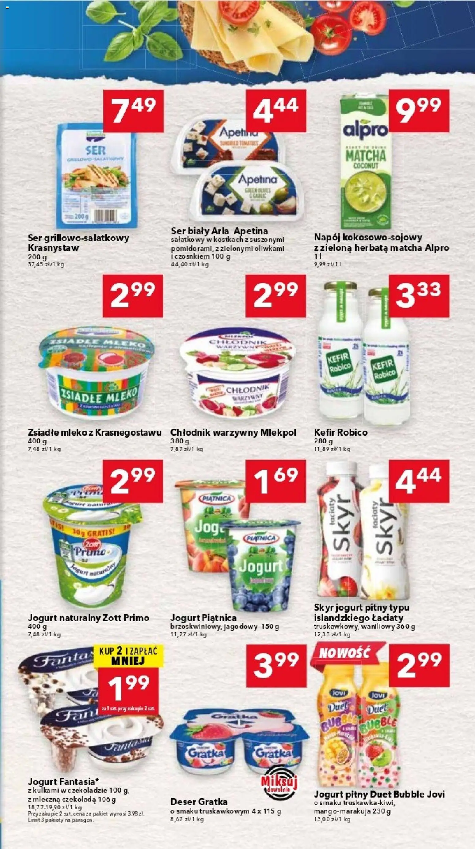Lewiatan gazetka - Warszawa od 21.05.2026 | Strona: 7 | Produkty: Kefir, Jogurt naturalny, Jogurt, Skyr