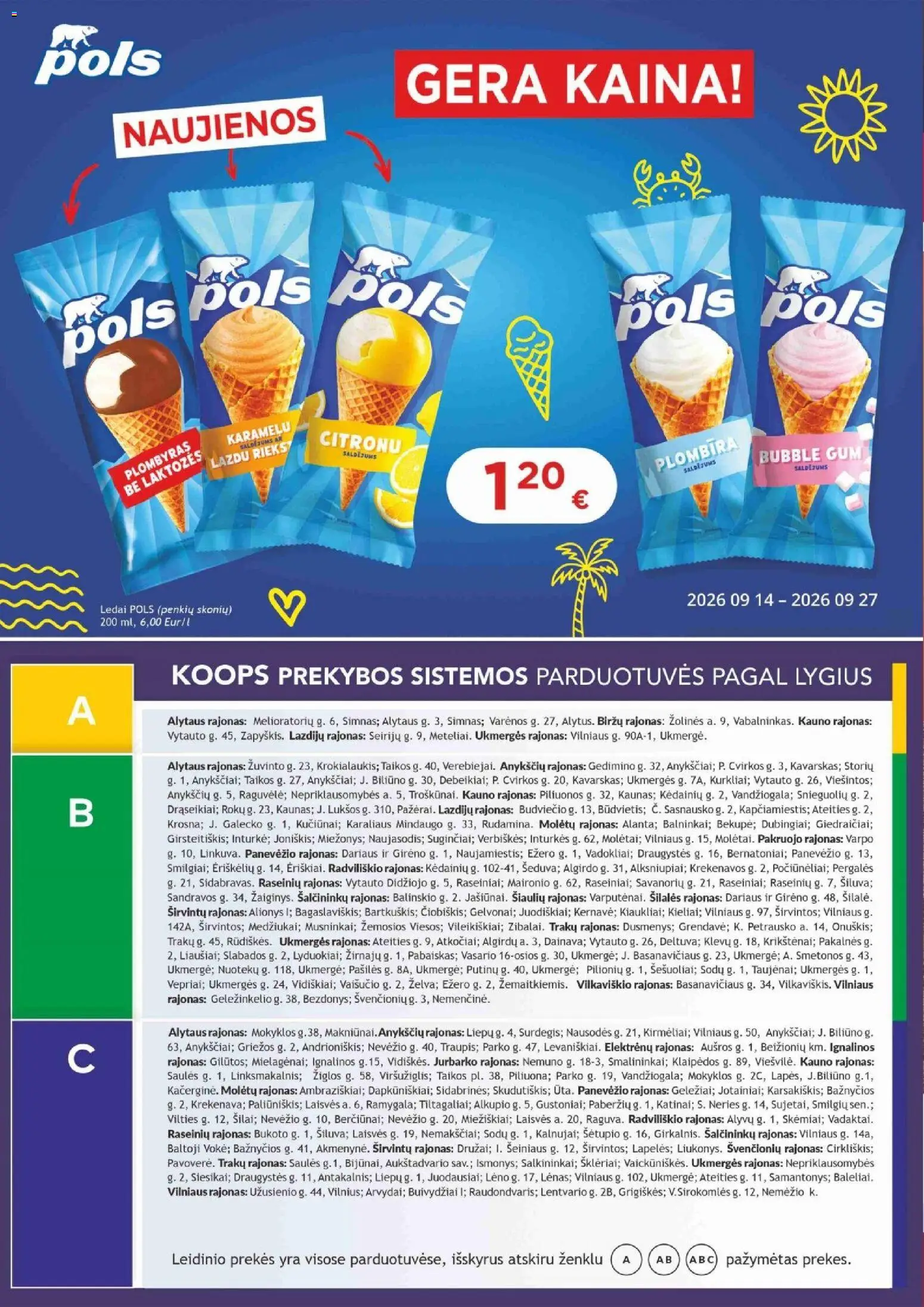 Koops akcijos nuo 2026.09.14 | Puslapis: 2