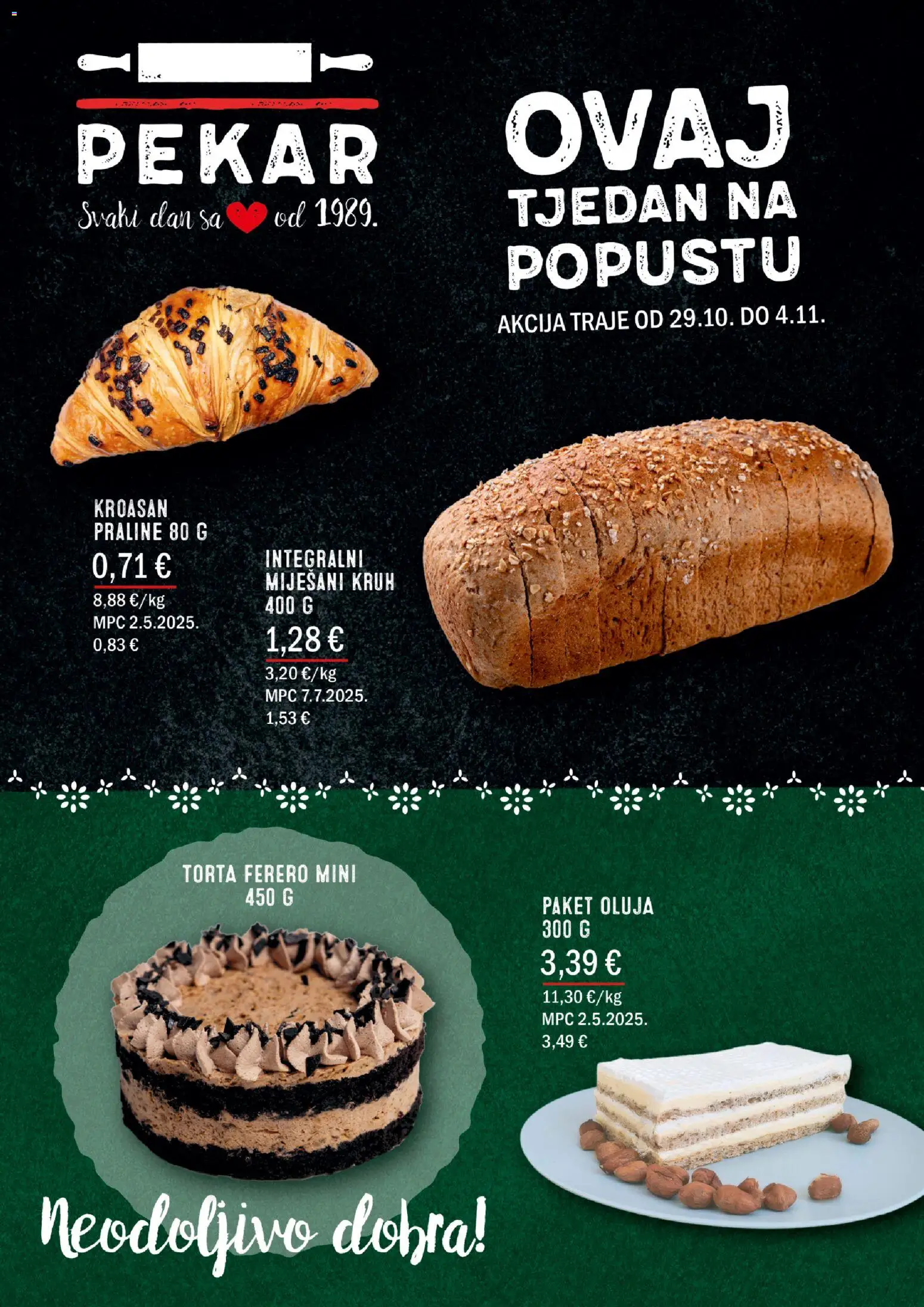 Boso katalog | vrijedi od 29.10.2026 | Stranica: 2 | Proizvodi: Praline, Kruh, Kroasan, Torta