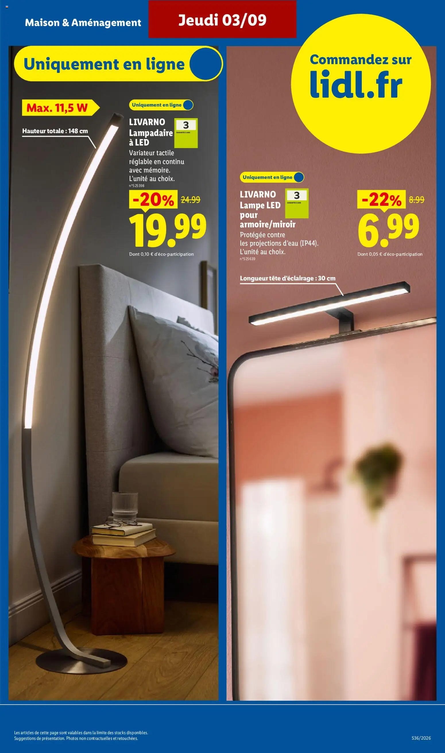 {H1} | Page: 37 | Produits: Lampadaire, Lampadaire a led, Lampe, Livarno
