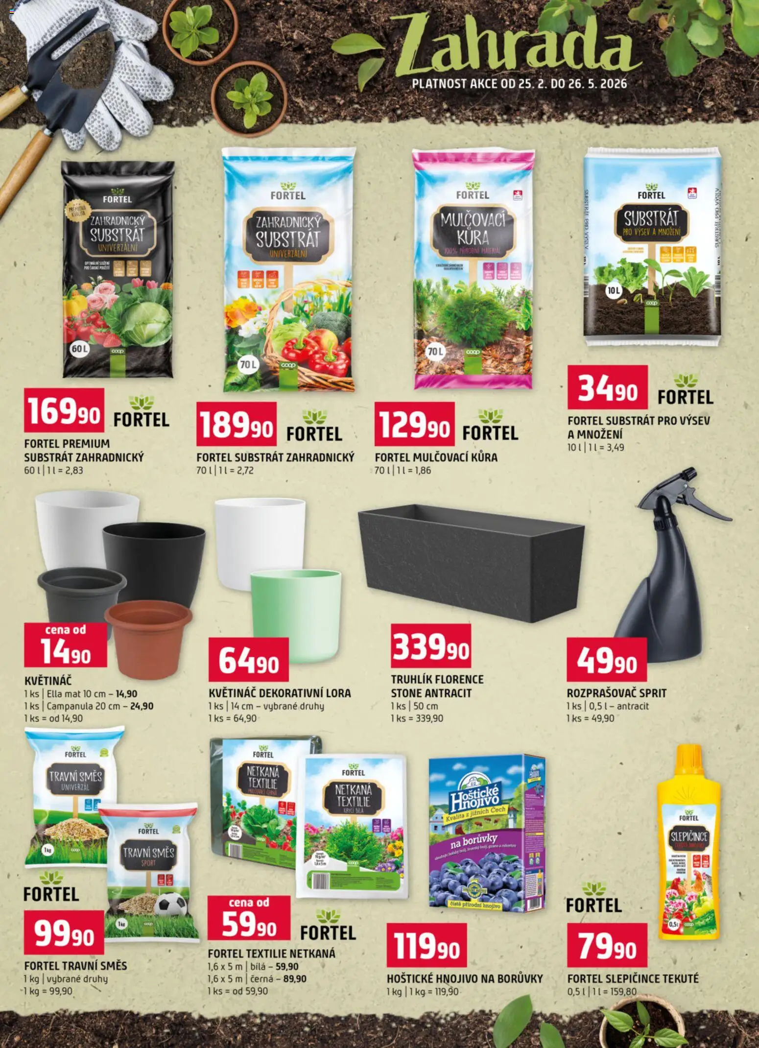 Terno leták od 15.04.2026 | Strana: 16 | Produkty: Borůvky, Substrát, Hnojivo, Rozprašovač