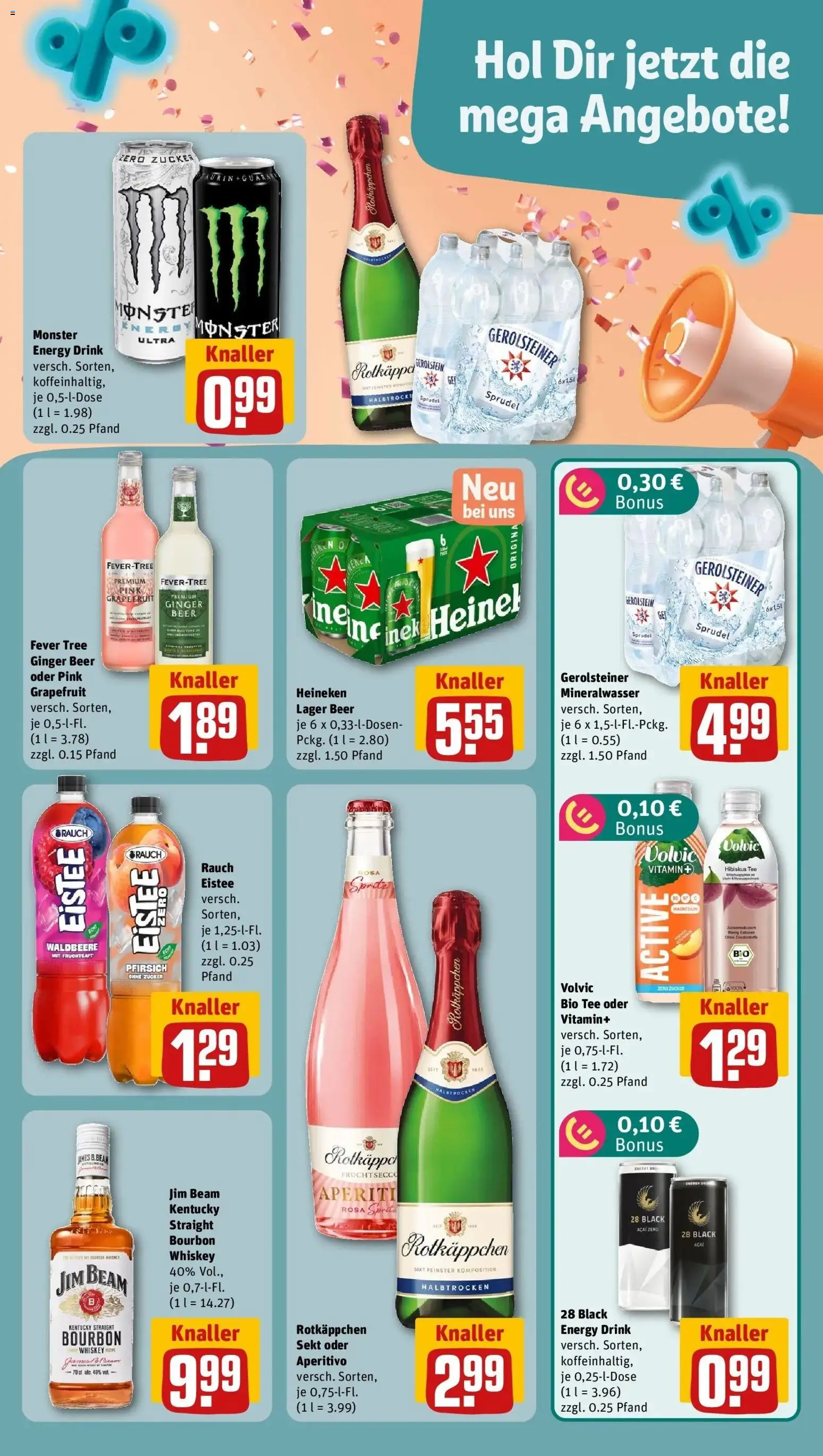REWE Prospekt ab 28.09.2026 zum Blättern » Angebote | Seite: 11 | Produkte: Jim beam, Grapefruit, Rotkäppchen, Volvic