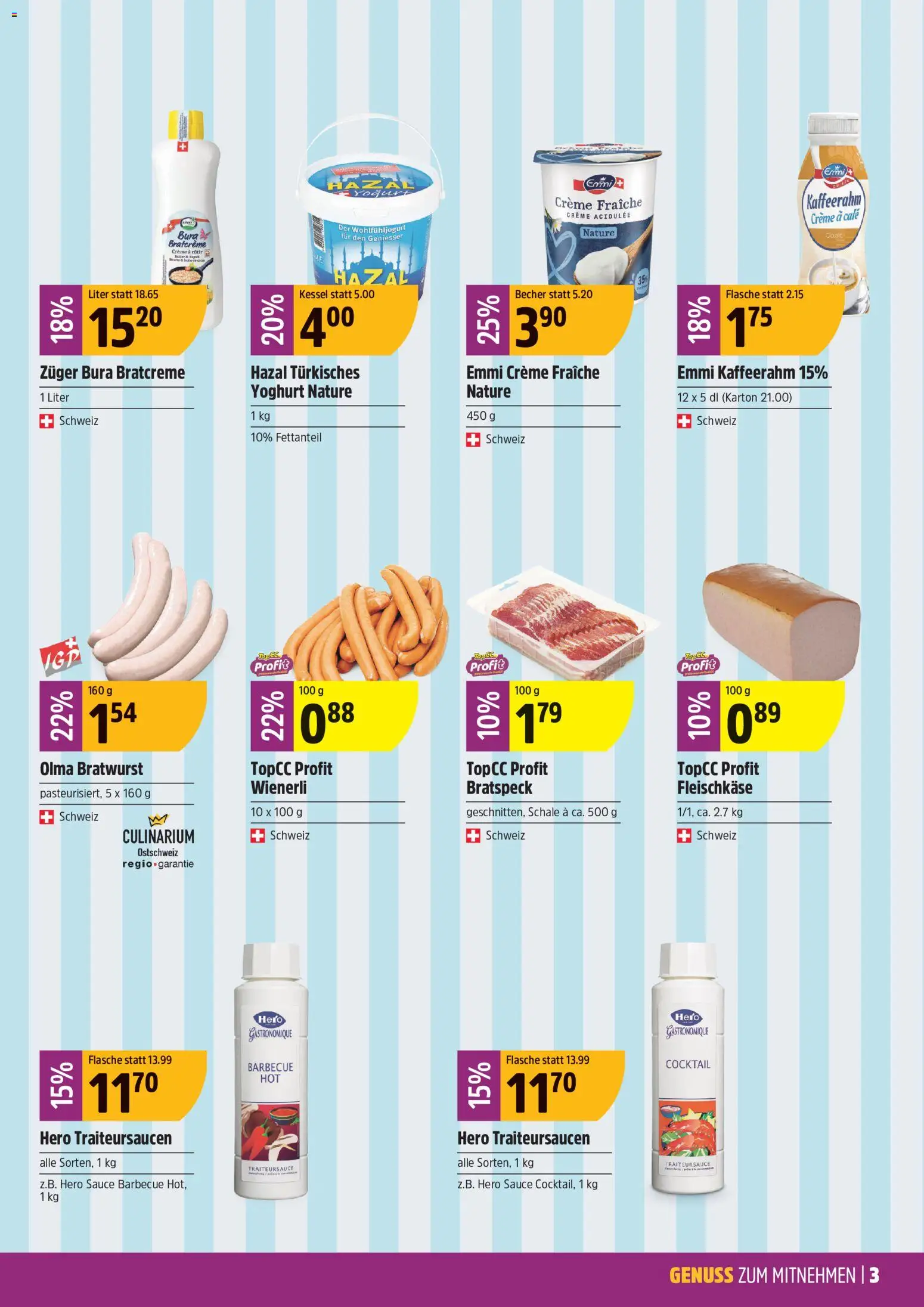 TopCC aktionen Genuss zum Mitnehmen – gültig ab 14.09.2026 | Seite: 3 | Produkte: Kessel, Creme