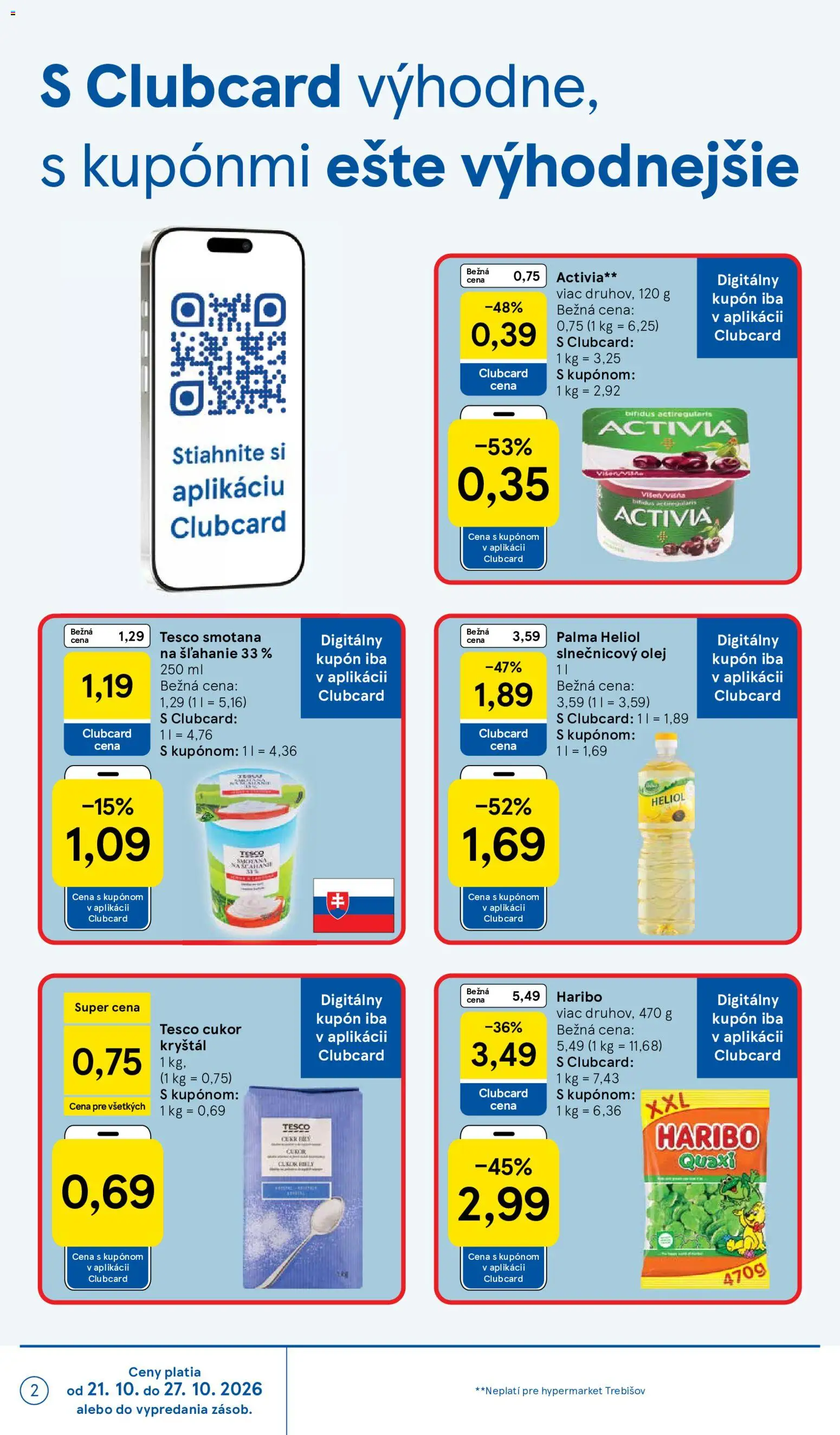 Nové Tesco akcie – leták je platný od 21.10.2026 | Strana: 2