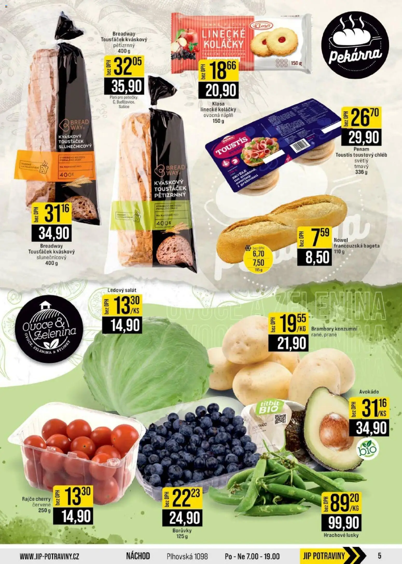 Jip leták - Cash & Carry od 10.06.2026 | Strana: 5 | Produkty: Grilování, Chléb, Brambory, Zelenina