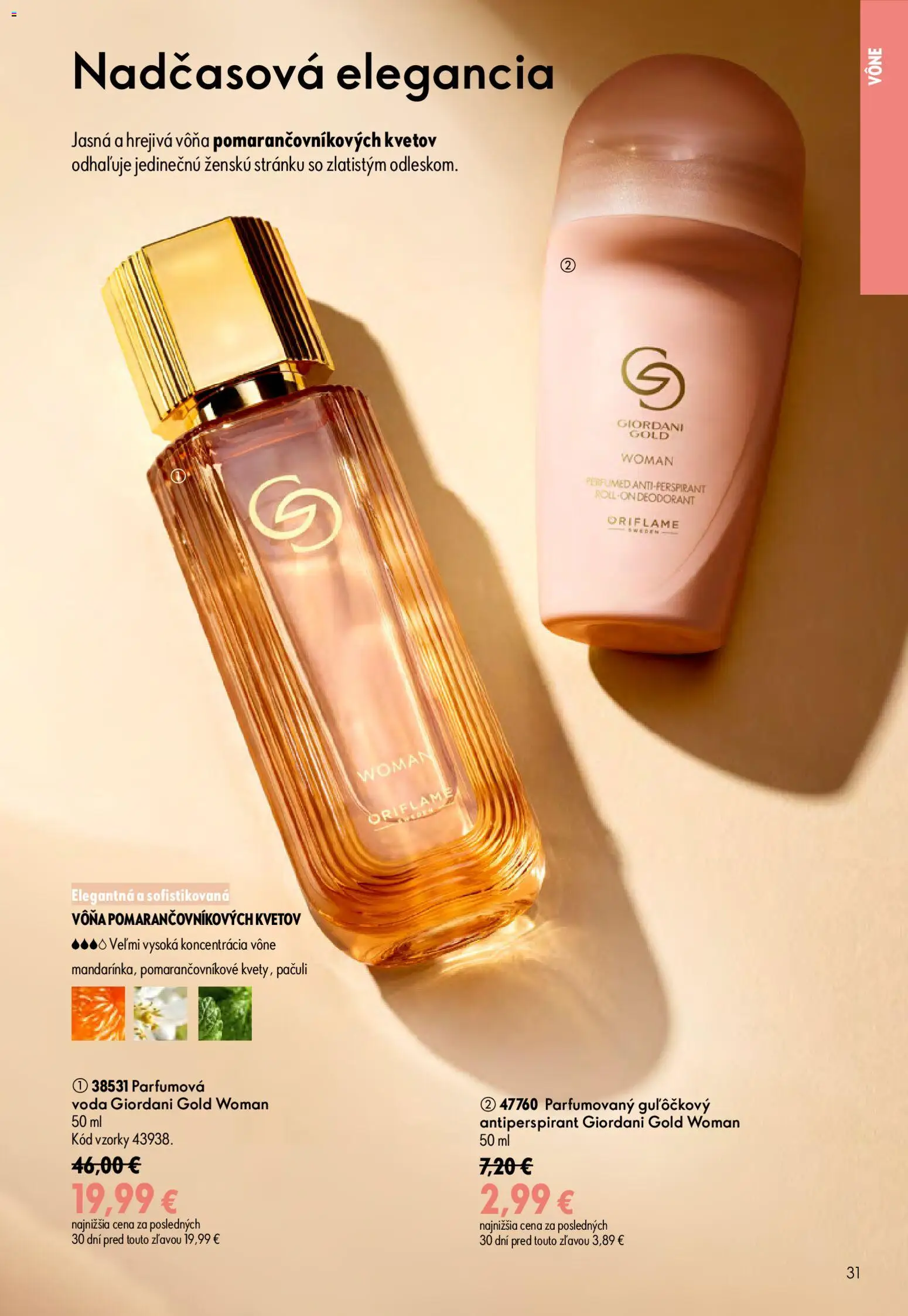 Nové Oriflame akcie – leták je platný od 17.06.2026 | Strana: 31 | Produkty: Antiperspirant, Voda