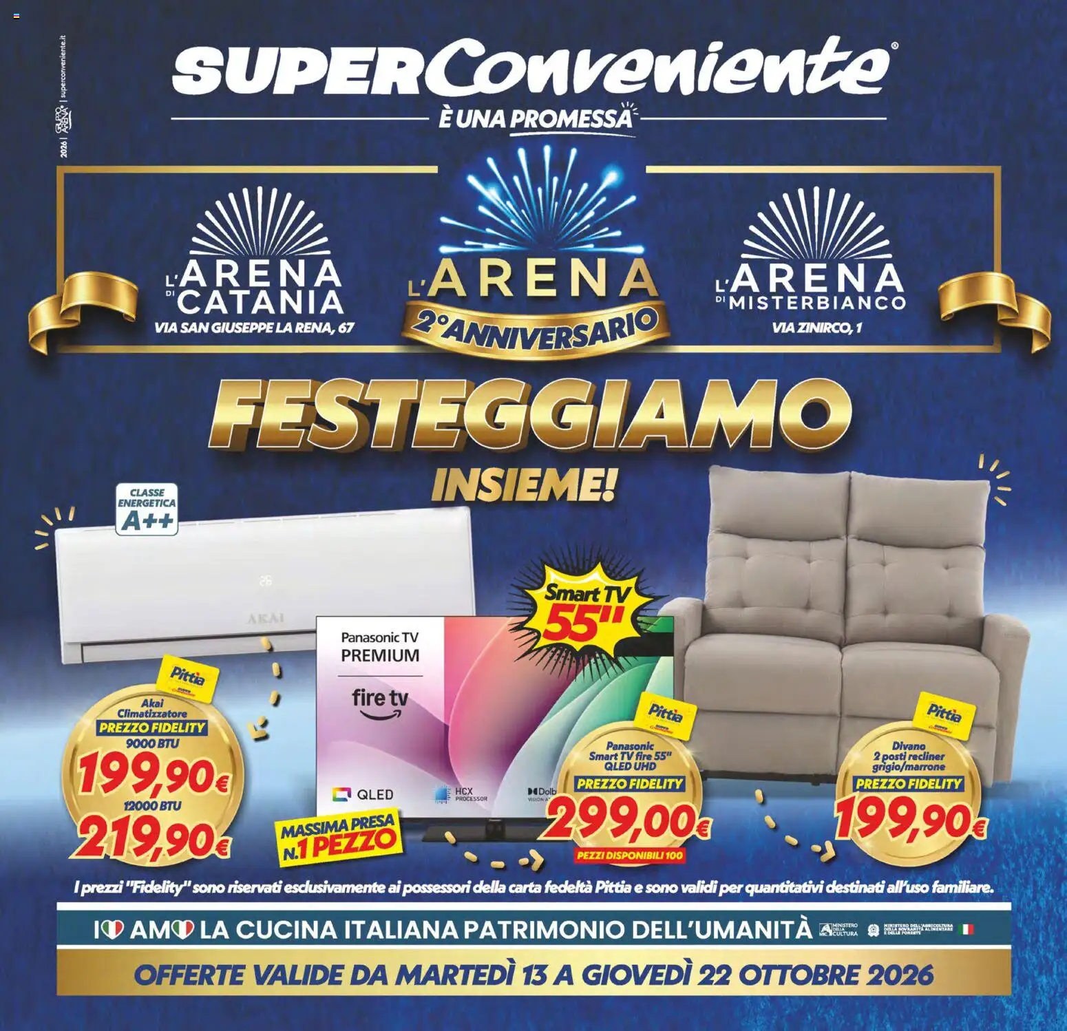 Volantino SuperConveniente del 13/10/2026 | Pagina: 32 | Prodotti: Climatizzatore, smart TV, TV, Presa