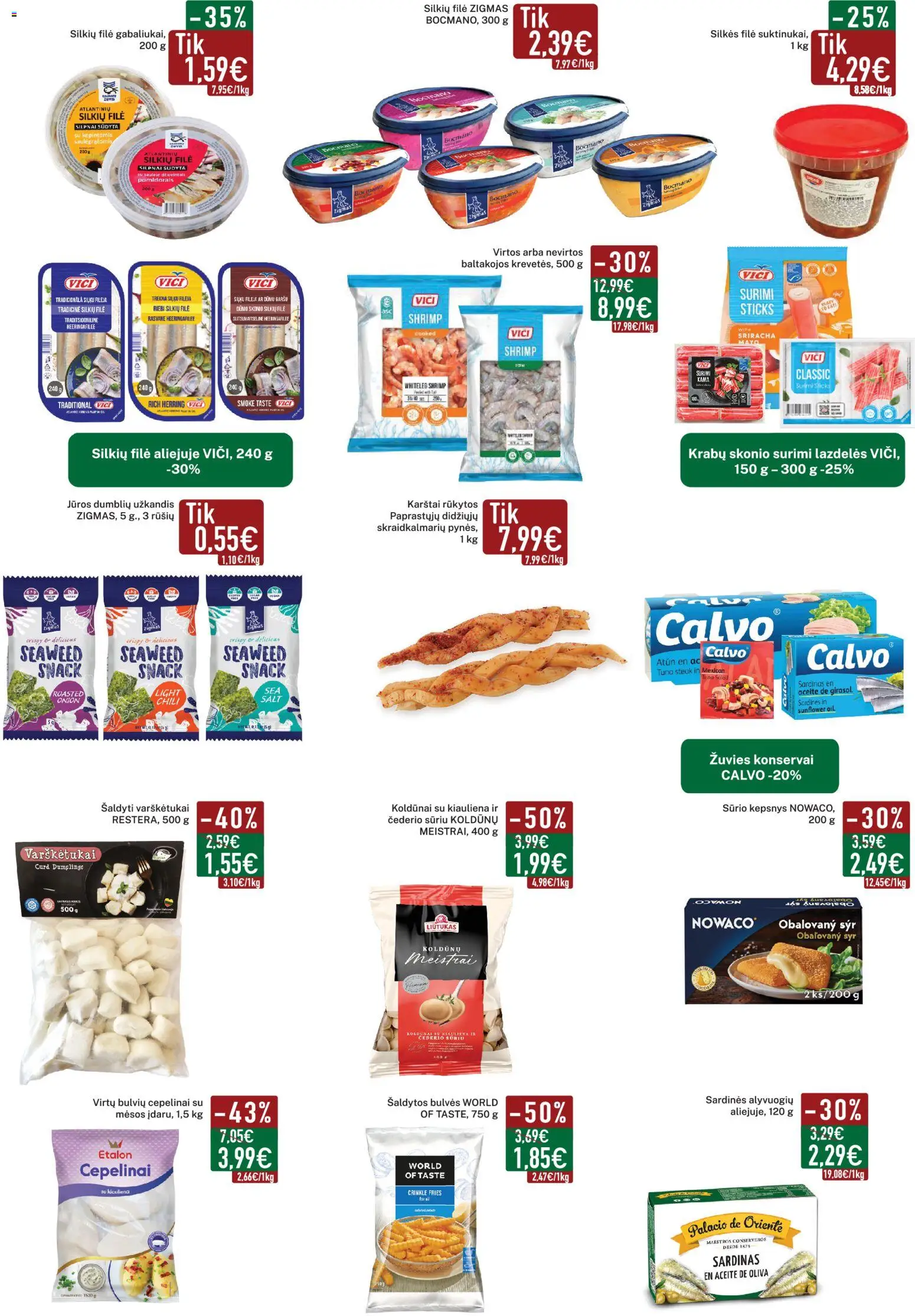 Elimart - TAU akcijos nuo 2026.10.05 | Puslapis: 3 | Prekių: Silkė, Silkių filė, Konservai, Surimi