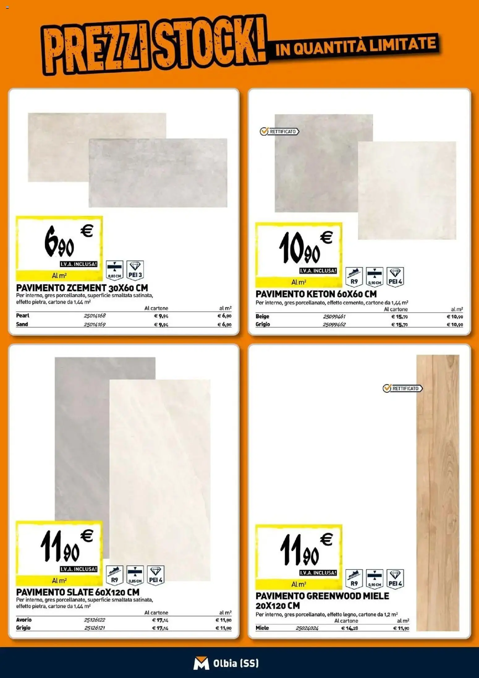 Nuovo TECNOMAT catalogo Olbia dal 24/09/2026 > offerte anteprima 🛍️ | Pagina: 13 | Prodotti: Pavimento, Miele