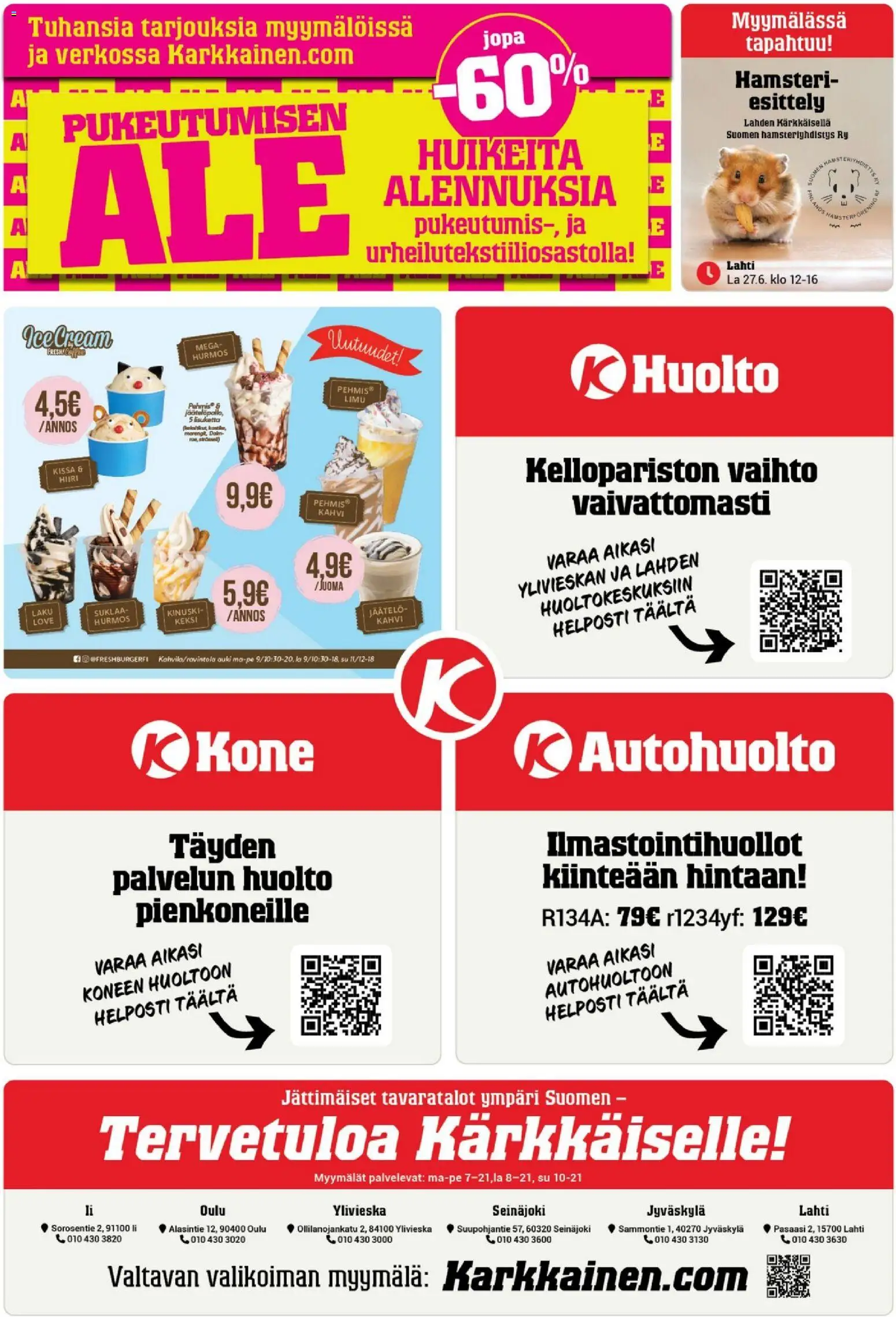 Kärkkäinen tarjoukset – voimassa 24/06/2026 alkaen | Sivu: 24 | Tuotteet: Kahvi, Suklaa, Jäätelö, Hiiri