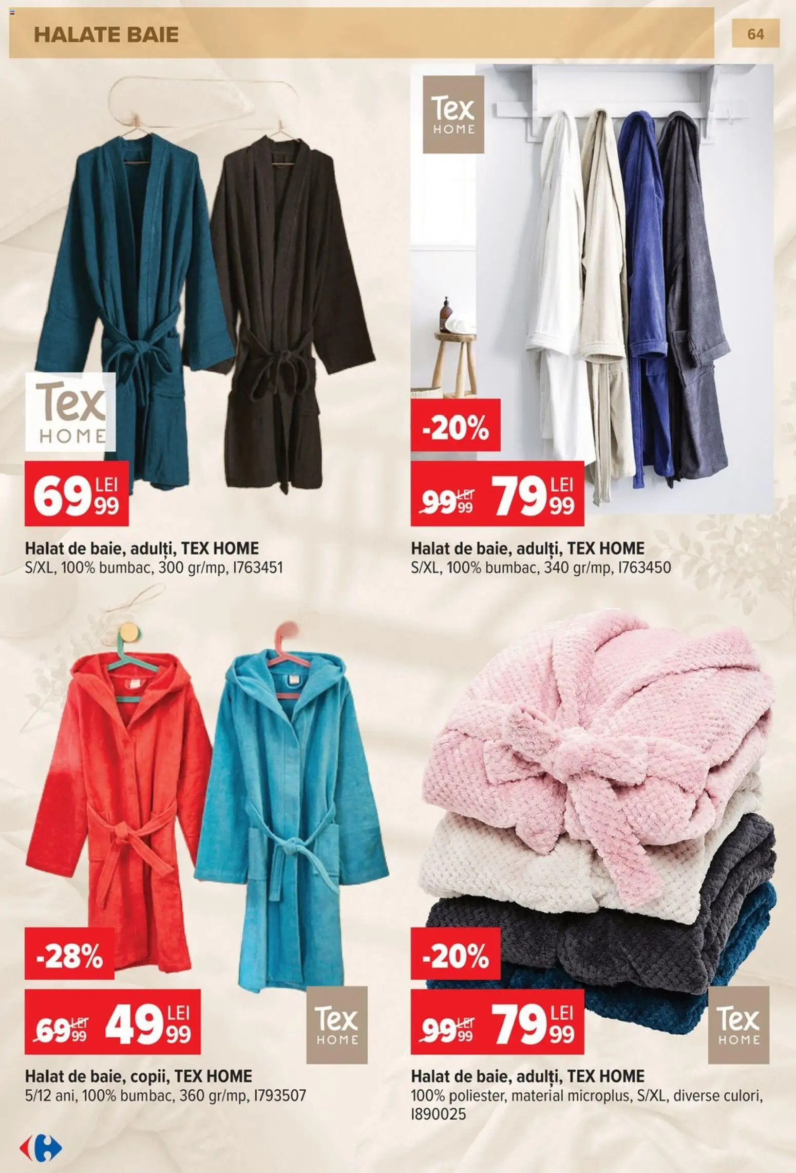 Noul catalog Carrefour – valabil de la 23.09.2026 | Pagină: 65 | Produse: Tex
