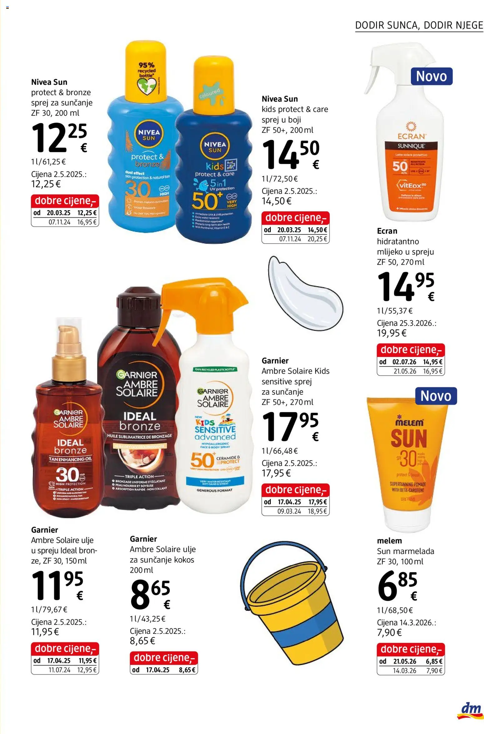 DM katalog | vrijedi od 01.08.2026 | Stranica: 5 | Proizvodi: Marmelada, Mlijeko, Nivea, Garnier