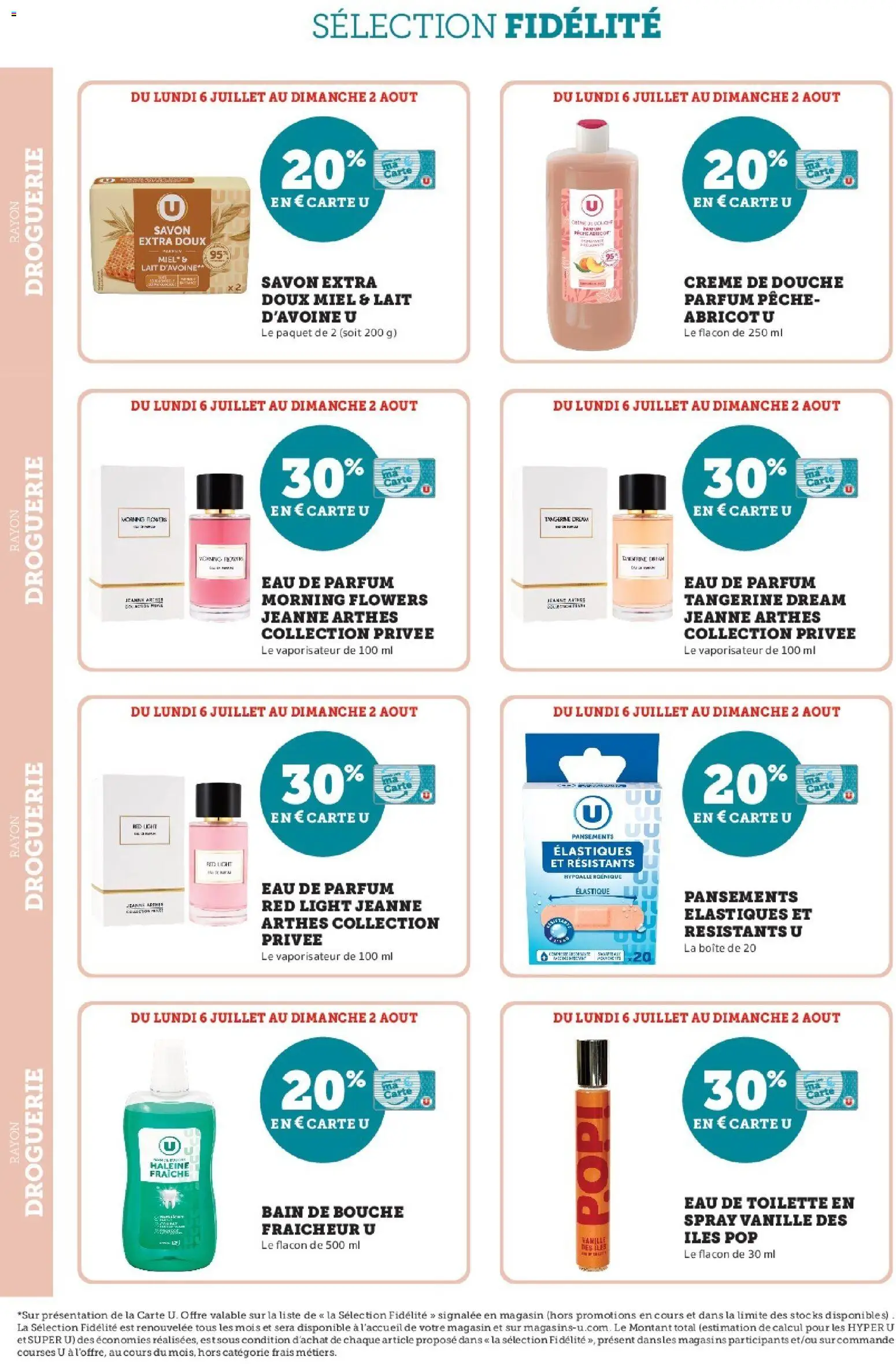 {H1} | Page: 10 | Produits: Eau de toilette, Bain de bouche, Élastiques, Lait