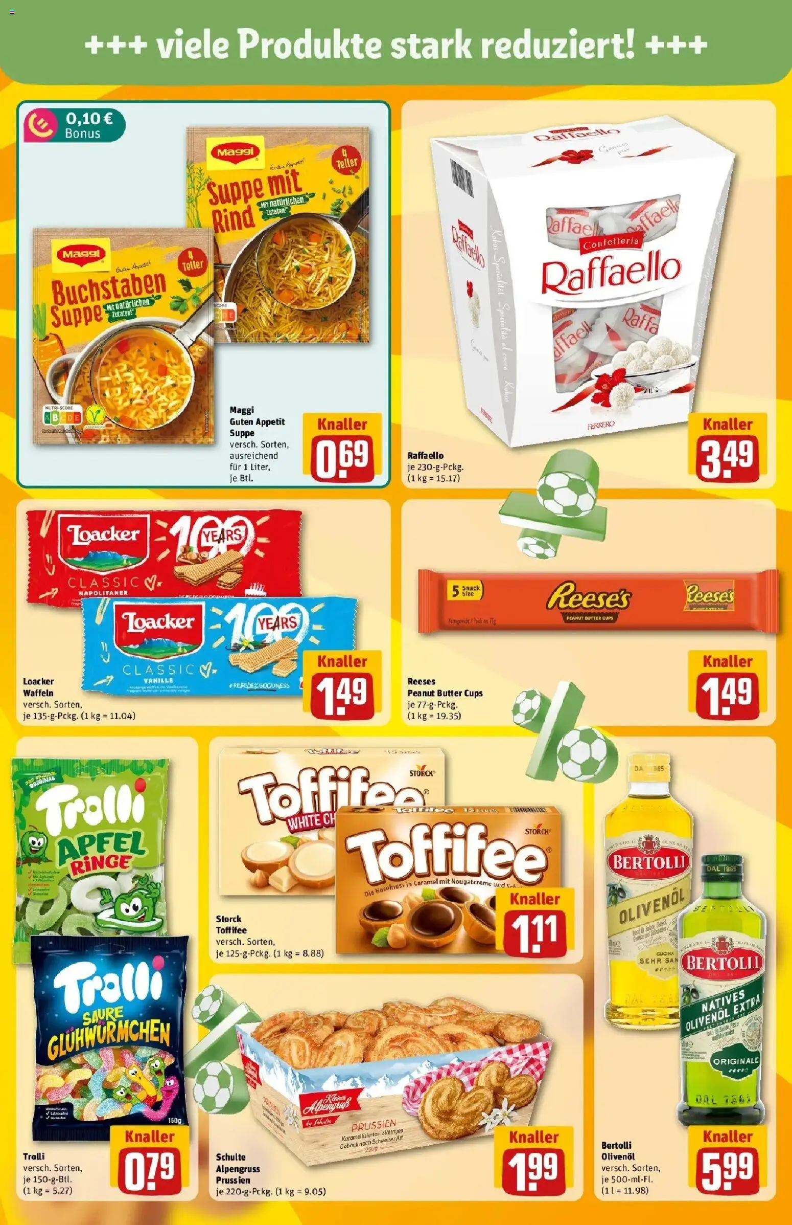 Rewe Prospekt Berlin / Gesundbrunnen – gültig ab 06.07.2026 | Seite: 15 | Produkte: Maggi, Olivenol, Äpfel, Toffifee