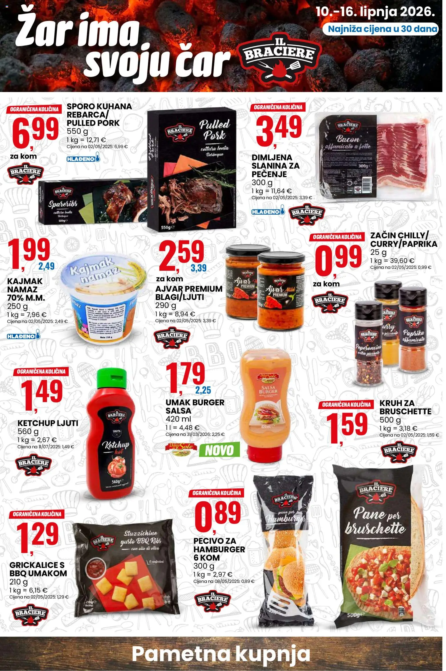 Eurospin katalog | vrijedi od 10.06.2026 | Stranica: 4 | Proizvodi: Kruh, Slanina, Paprika, Umak