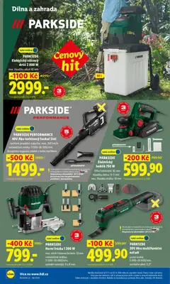 Náhled letáku PARKSIDE Horní frézka 1 200 W, Horní frézka s max. zdvihem frézovacího koše 55 mm a upínáním nástrojů 6 a 8 mm. od 17.09.2026 | Strana: 30 | Produkty: Parkside, Hoblík, Drtič, Frézka