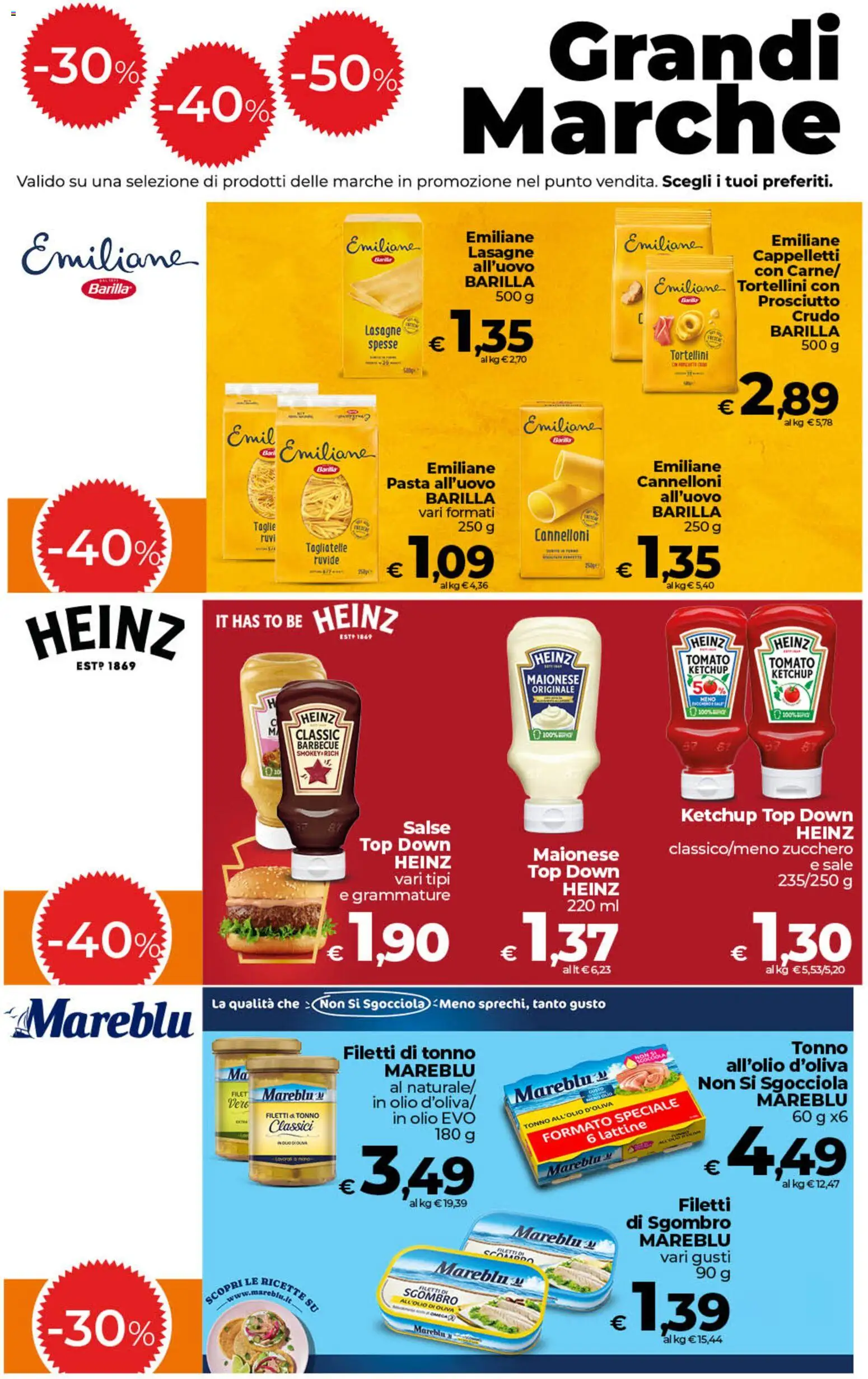 Volantino COOP del 07.05.2026 | Pagina: 12 | Prodotti: Maionese, Top, Prosciutto, Pasta