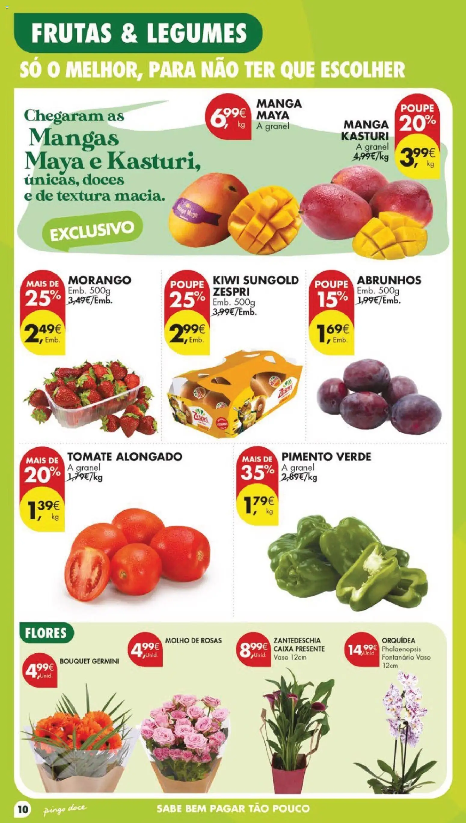 Pingo Doce folheto │ válido de 18/08/2026 | Página: 12 | Produtos: Flores, Orquídea, Frutas, Kiwi