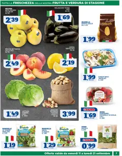 Anteprima del volantino SIGMA volantino Lazio, Campania valido a partire dal 11/09/2026 | Pagina: 7 | Prodotti: Mele, Pomodori, Funghi, Lattuga