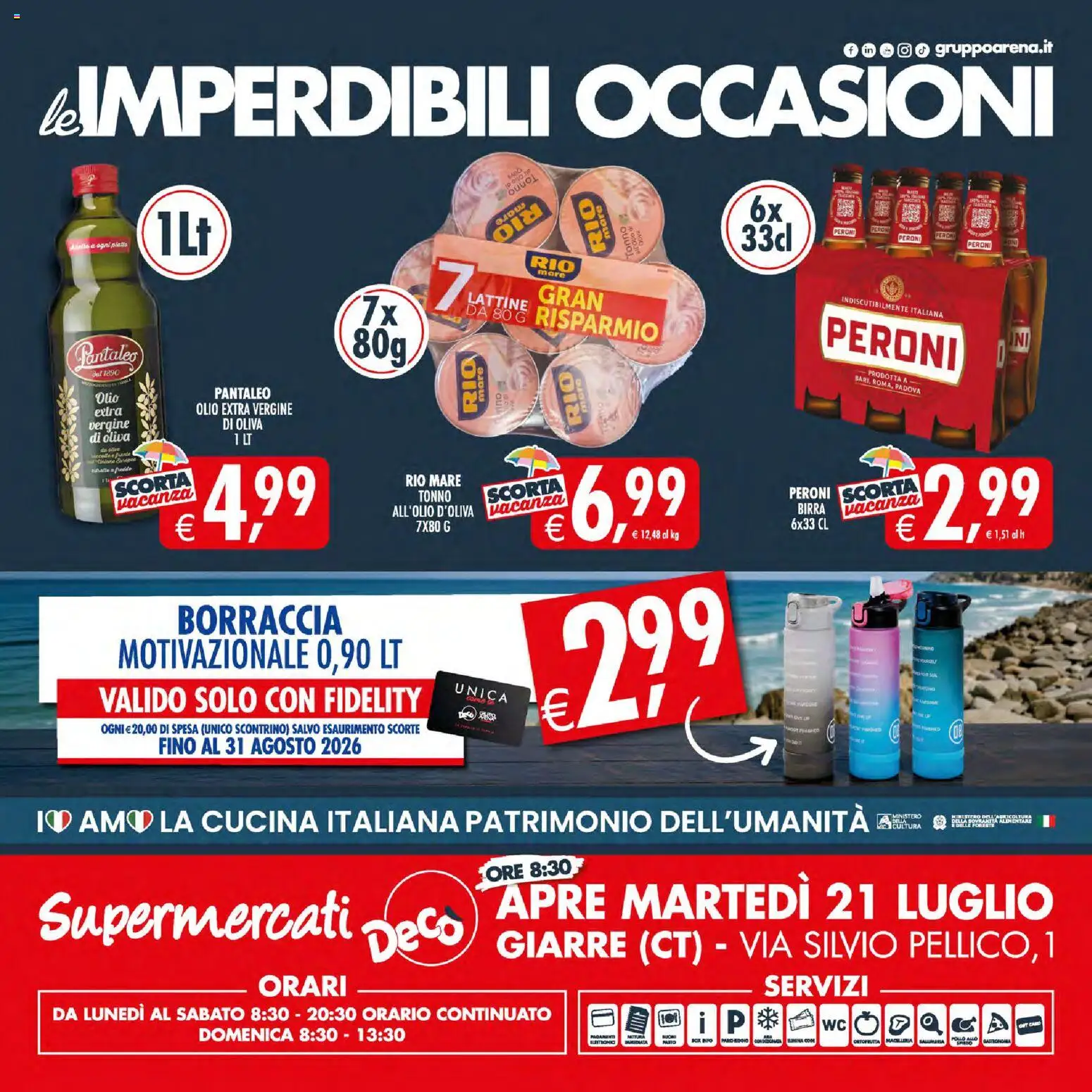 Volantino Decò del 21/07/2026 | Pagina: 24 | Prodotti: Birra, Pollo, Piatto, Borraccia