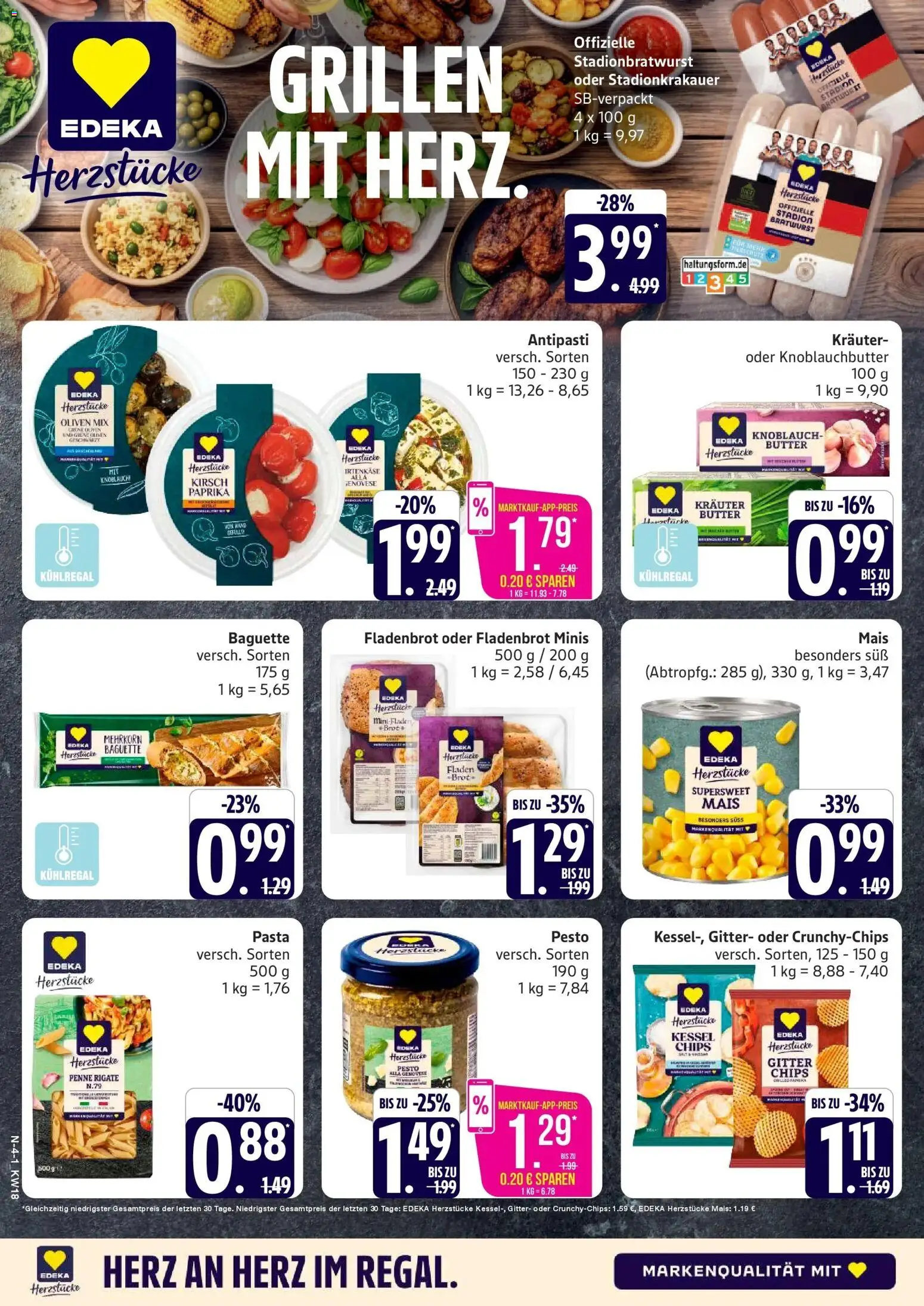 Marktkauf Prospekt Neuenkirchen	 – gültig ab 27.04.2026 | Seite: 4 | Produkte: Bratwurst, Baguette, Paprika, Chips