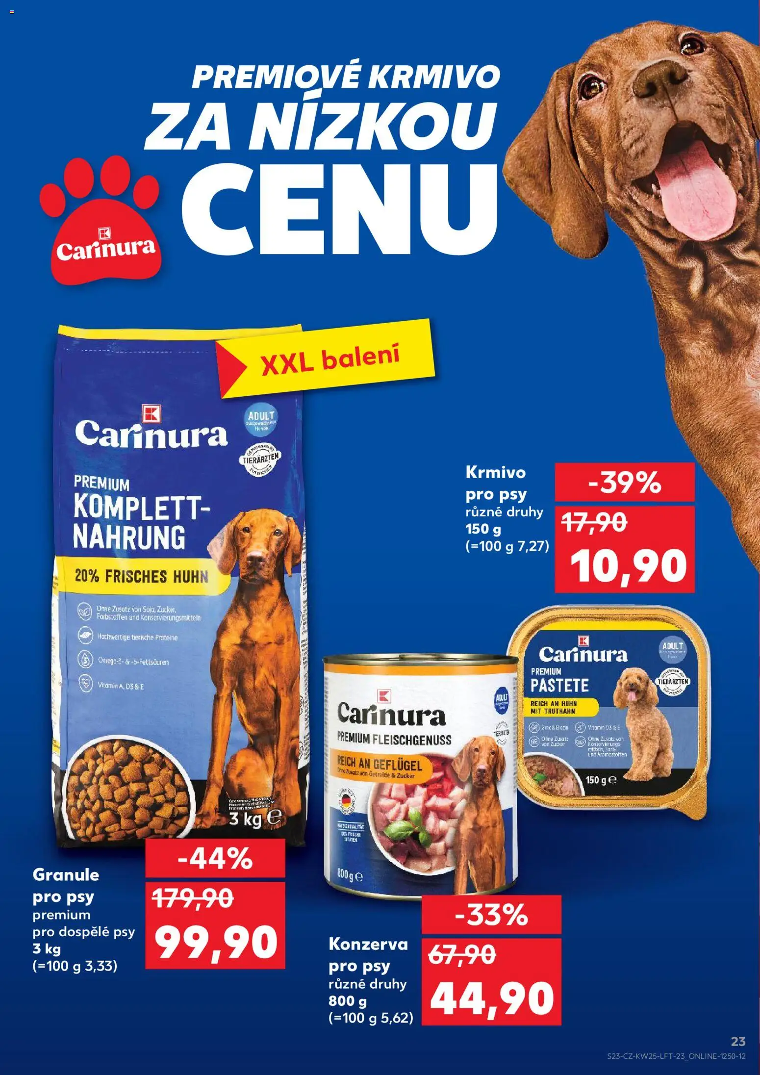 Kaufland leták - Kolín od 17.06.2026 | Strana: 23 | Produkty: Granule pro psy, Granule, Konzerva pro psy