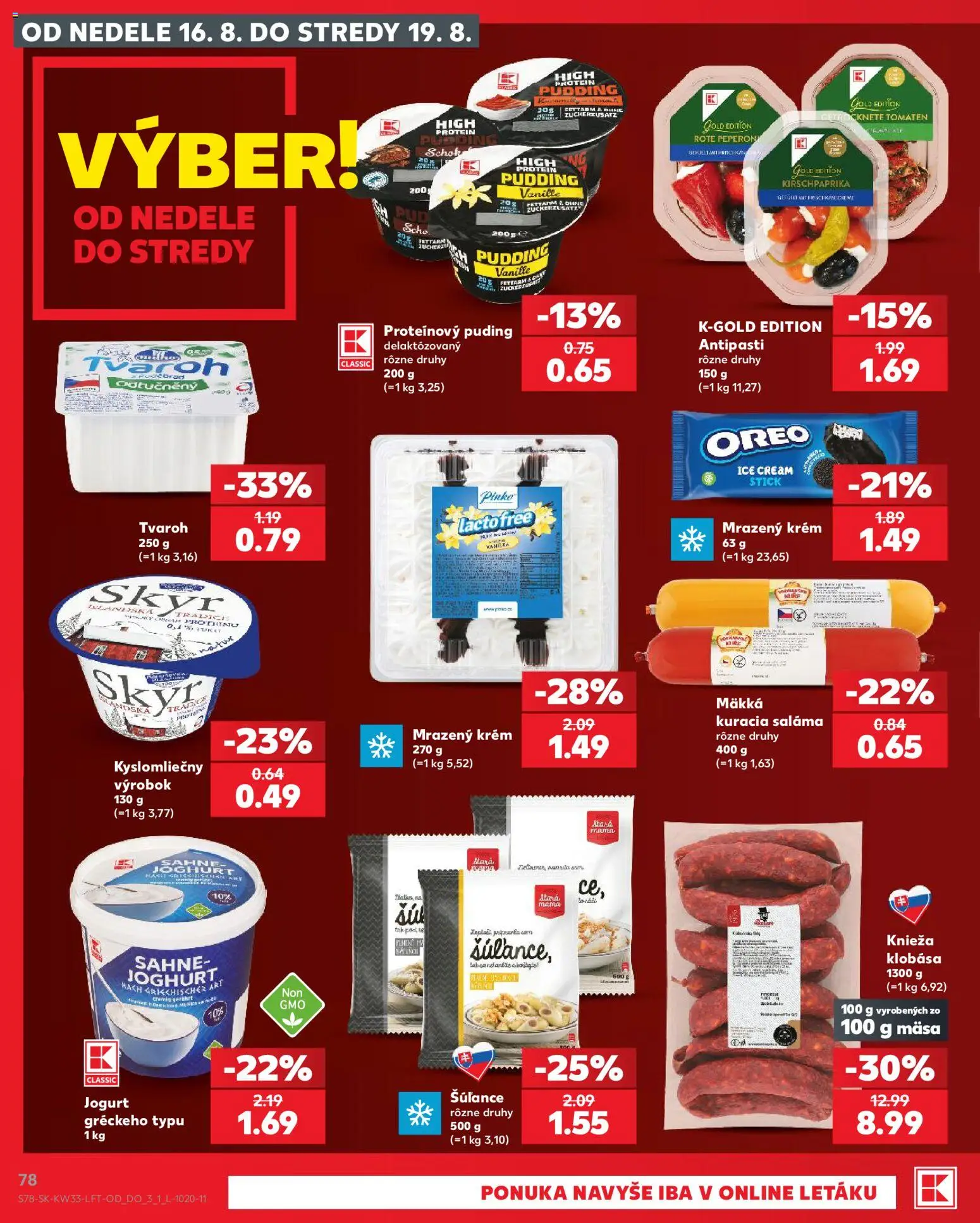 Nové Kaufland akcie – leták je platný od 13.08.2026 | Strana: 78