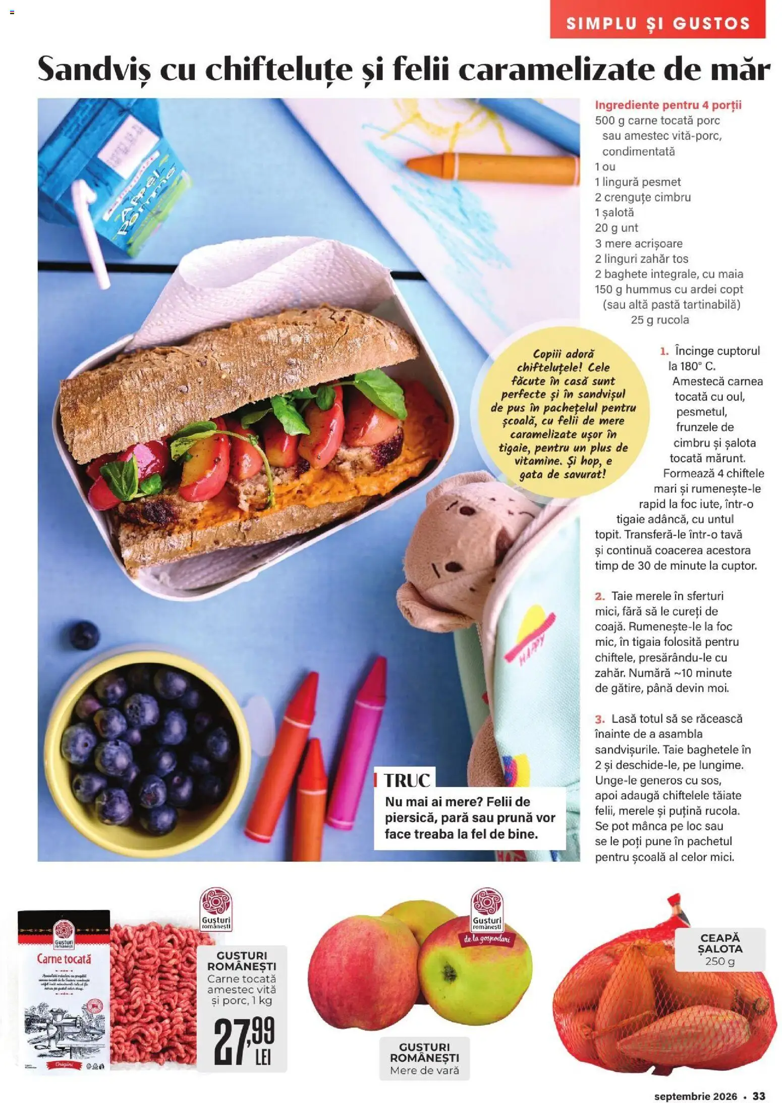 Noul catalog Mega Image – valabil de la 27.08.2026 | Pagină: 33 | Produse: Vită, Unt, Amestec, Zahăr
