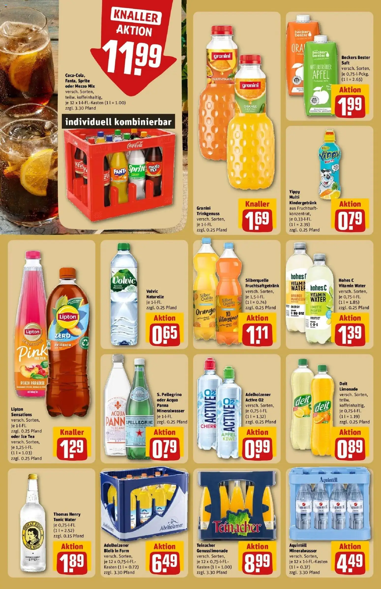 REWE Prospekt ab 28.09.2026 zum Blättern » Angebote | Seite: 26 | Produkte: Adelholzener, Äpfel, Limonade, Pfirsich