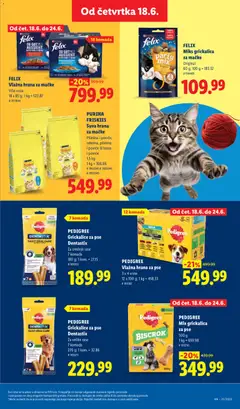 Lidl katalog - pregled Lidl kataloga - važi od 18.06.2026 | Strana: 39 | Proizvode: Purina, Hrana za pse, Hrana za mačke, Losos