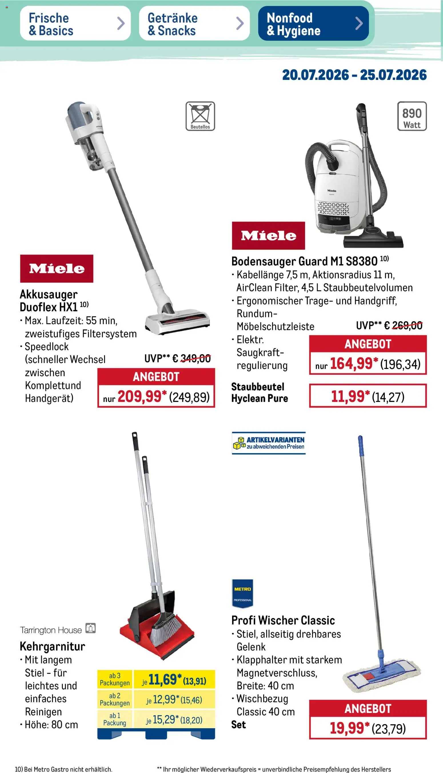 Metro Prospekt – gültig ab 20.07.2026 | Seite: 48 | Produkte: Miele