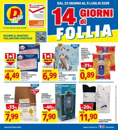 Anteprima del volantino D Più volantino valido a partire dal 22.06.2026