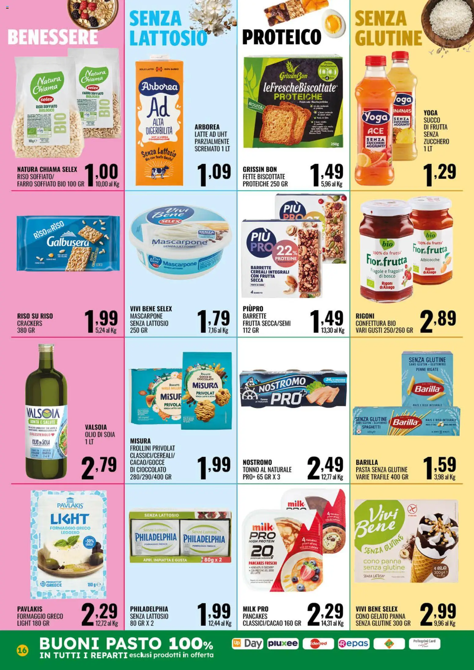 Volantino GECOP del 13/07/2026 | Pagina: 16 | Prodotti: Cereali, Zucchero, Tonno, Mascarpone