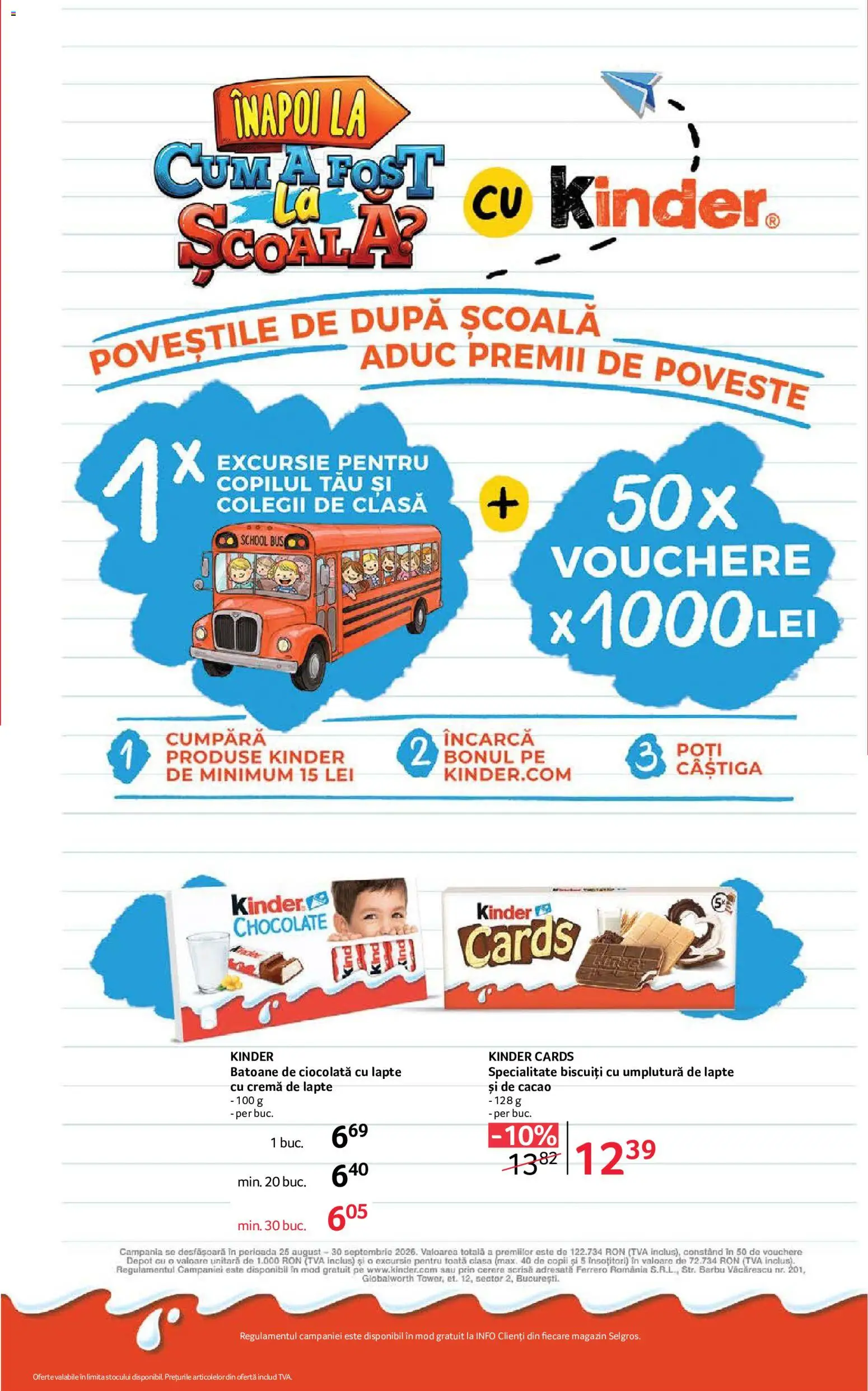 Noul catalog Selgros – valabil de la 04.09.2026 | Pagină: 21 | Produse: Lapte, Cremă, Ferrero, Cacao