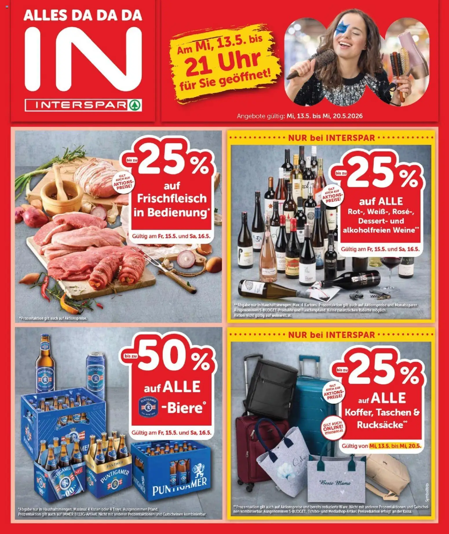 Interspar Flugblatt - Burgenland Sued gültig ab 13.05.2026 | Seite: 1 | Produkte: Uhr