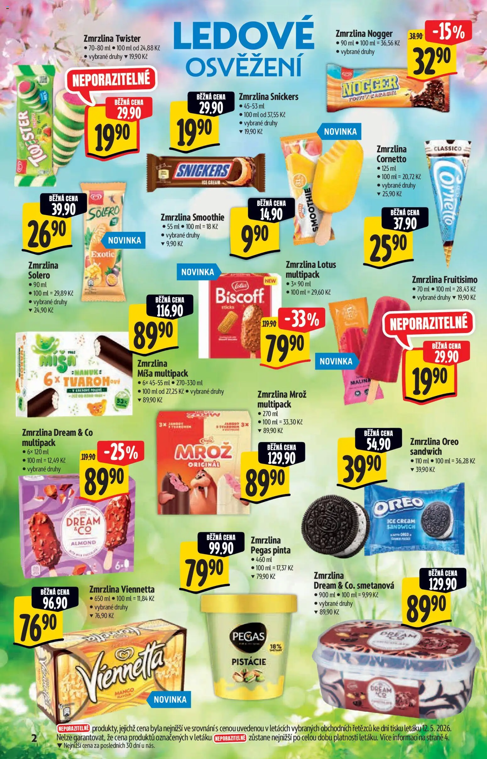 Albert katalog - Hypermarket od 20.05.2026 | Strana: 2 | Produkty: Viennetta, Smoothie, Oreo, Lotus