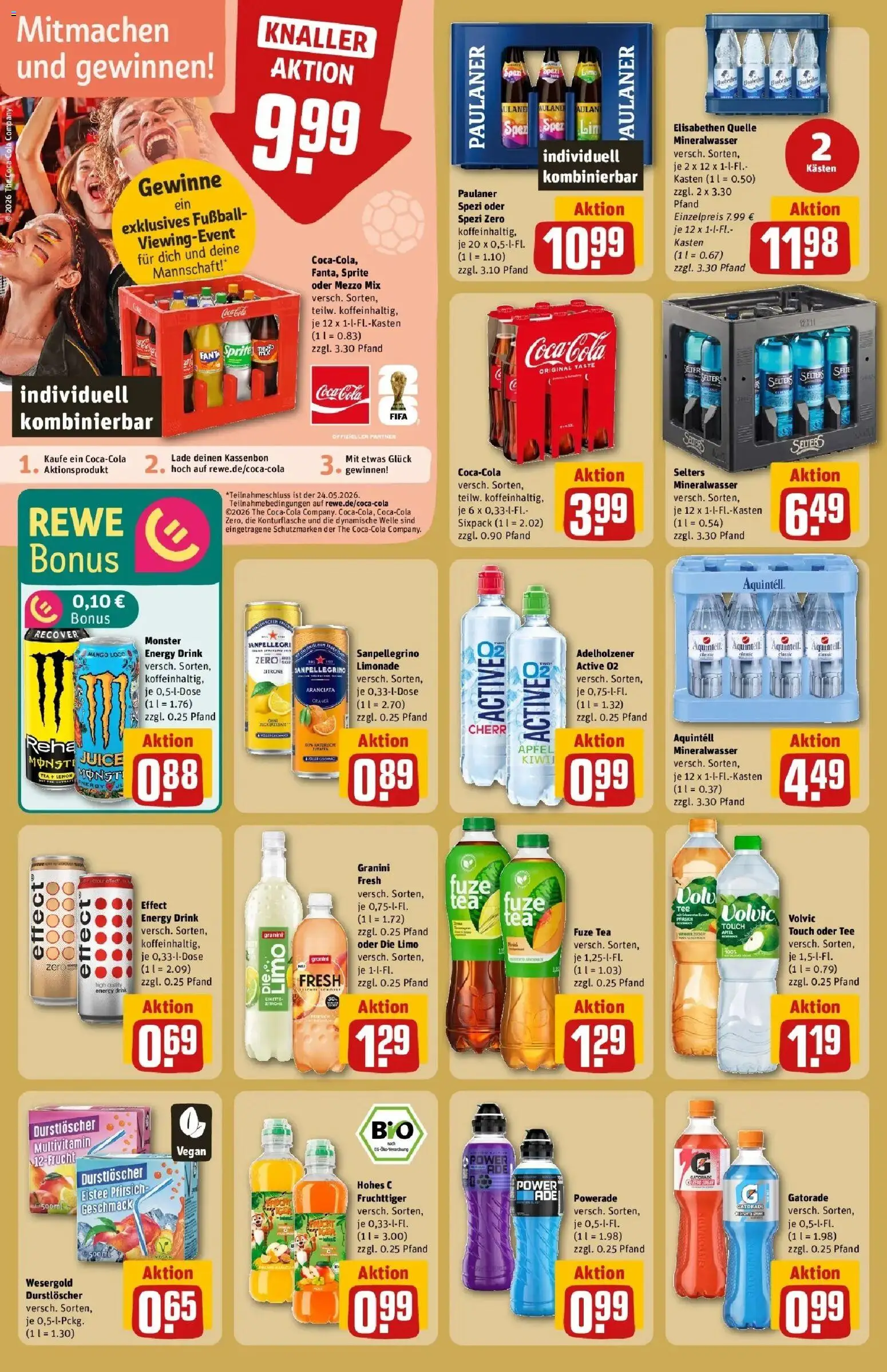 Rewe Prospekt Runkel / Ennerich – gültig ab 17.05.2026 | Seite: 20 | Produkte: Fanta, Energy, Paulaner spezi, Mineralwasser