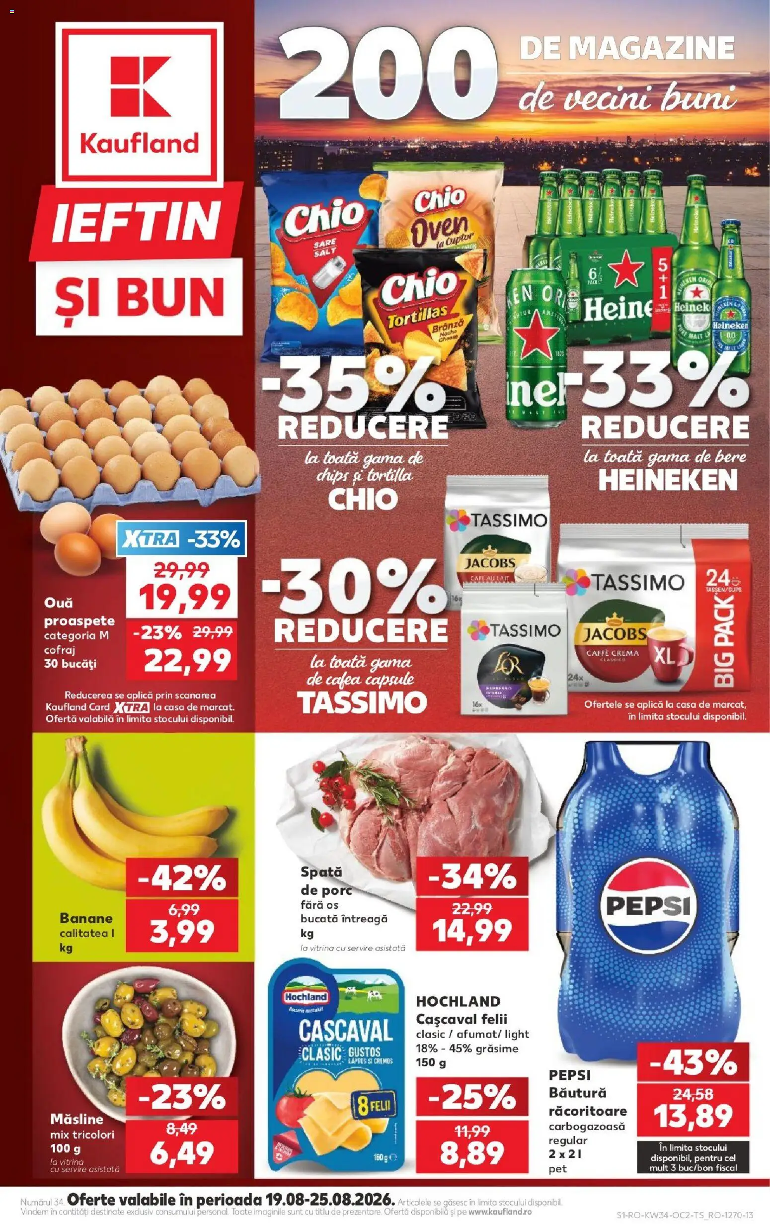Kaufland Miercurea Ciuc 19.08.2026 - Revista si Oferta | Pagină: 1 | Produse: Cuptor, Măsline, Pepsi, Jacobs