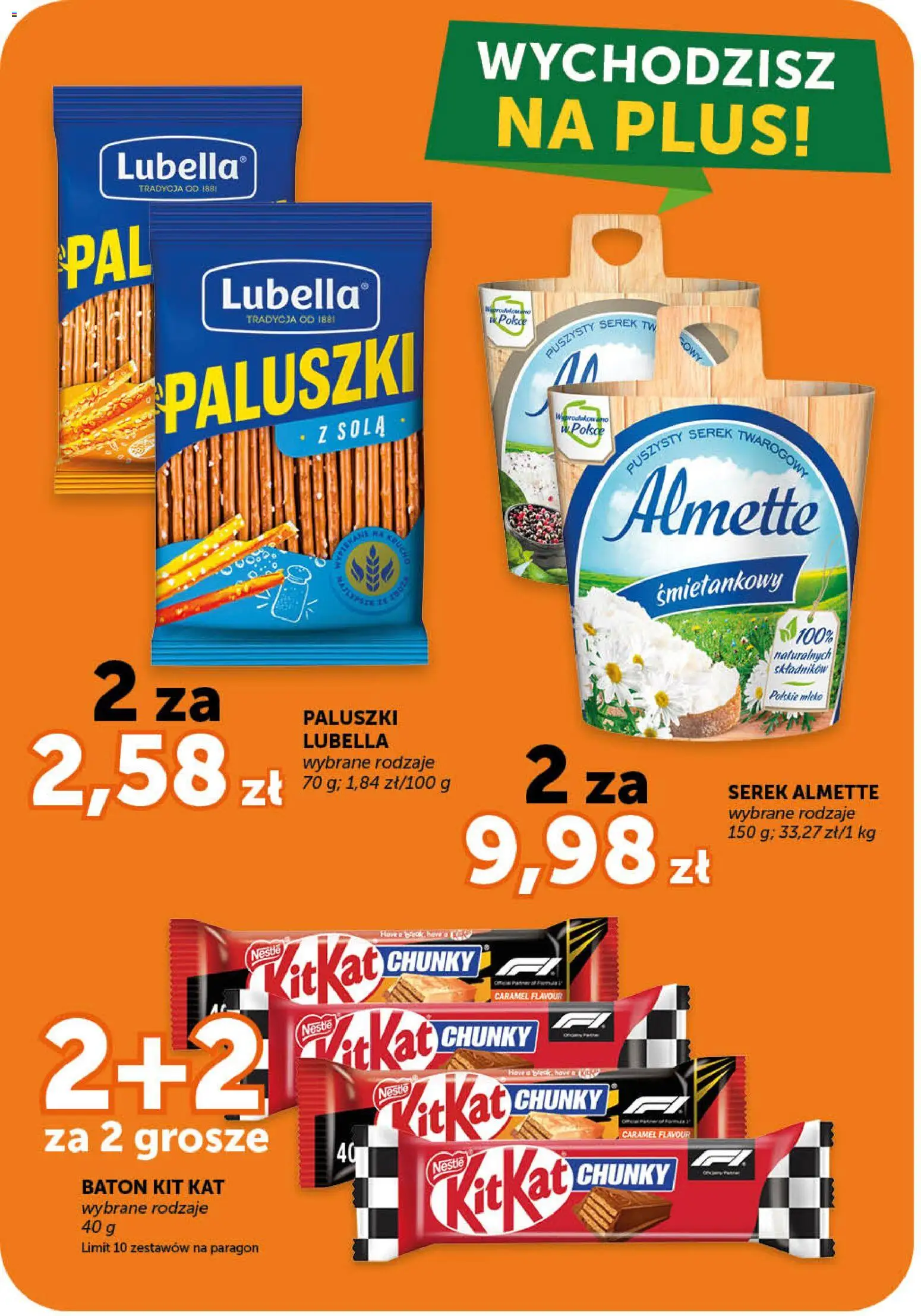 Groszek gazetka - Minimarket od 21.05.2026 | Strona: 6 | Produkty: Serek, Baton, Paluszki, Mleko