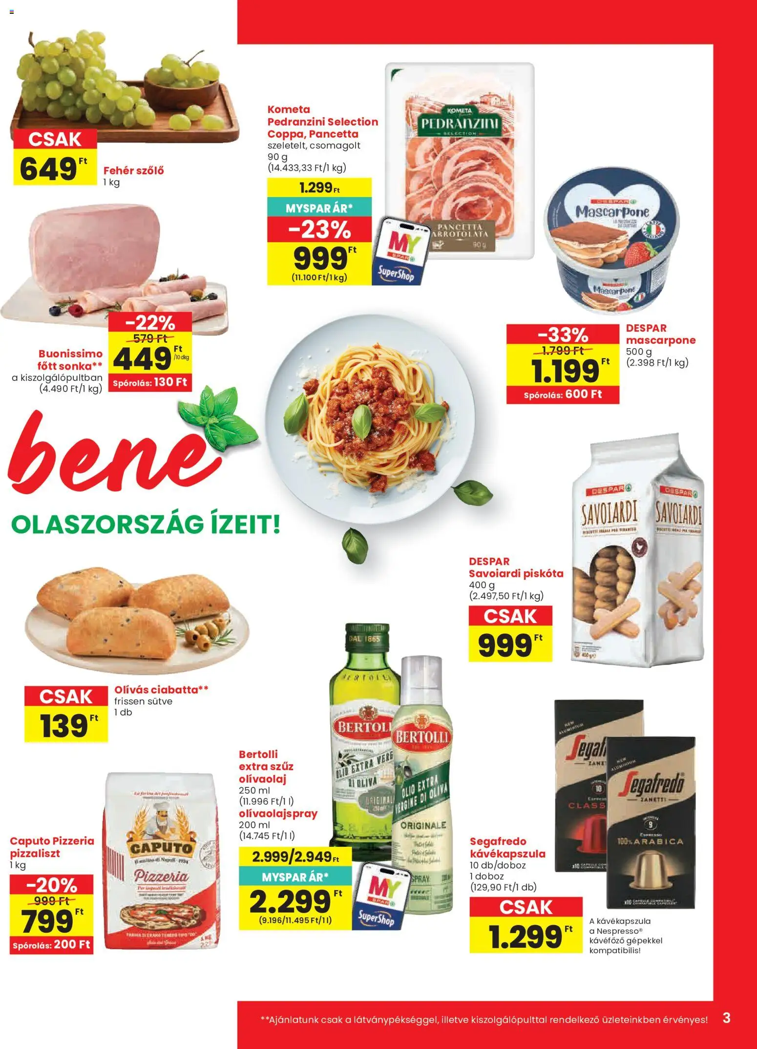 Spar akciós ujság - amely érvényes a következő dátumtól: 2026.10.15. | Oldal: 3
