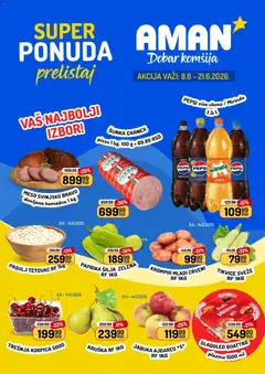Aman katalog - pregled Aman kataloga - važi od 08.06.2026