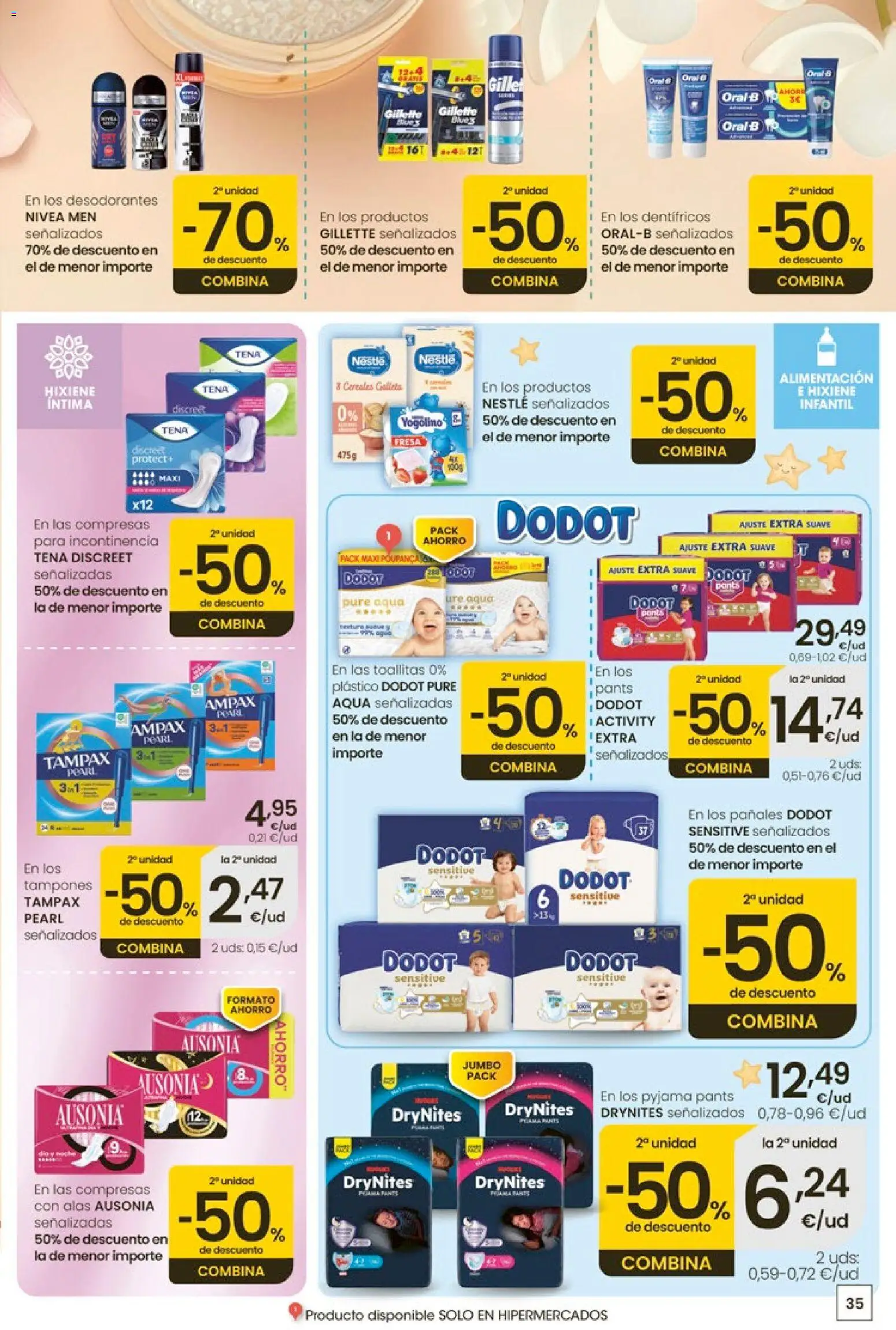 Eroski Quieres ahorrar conmigo │ válido desde el 14.05.2026 | Página: 35 | Productos: Tampones, Cereales, Γλυφιτζούρι