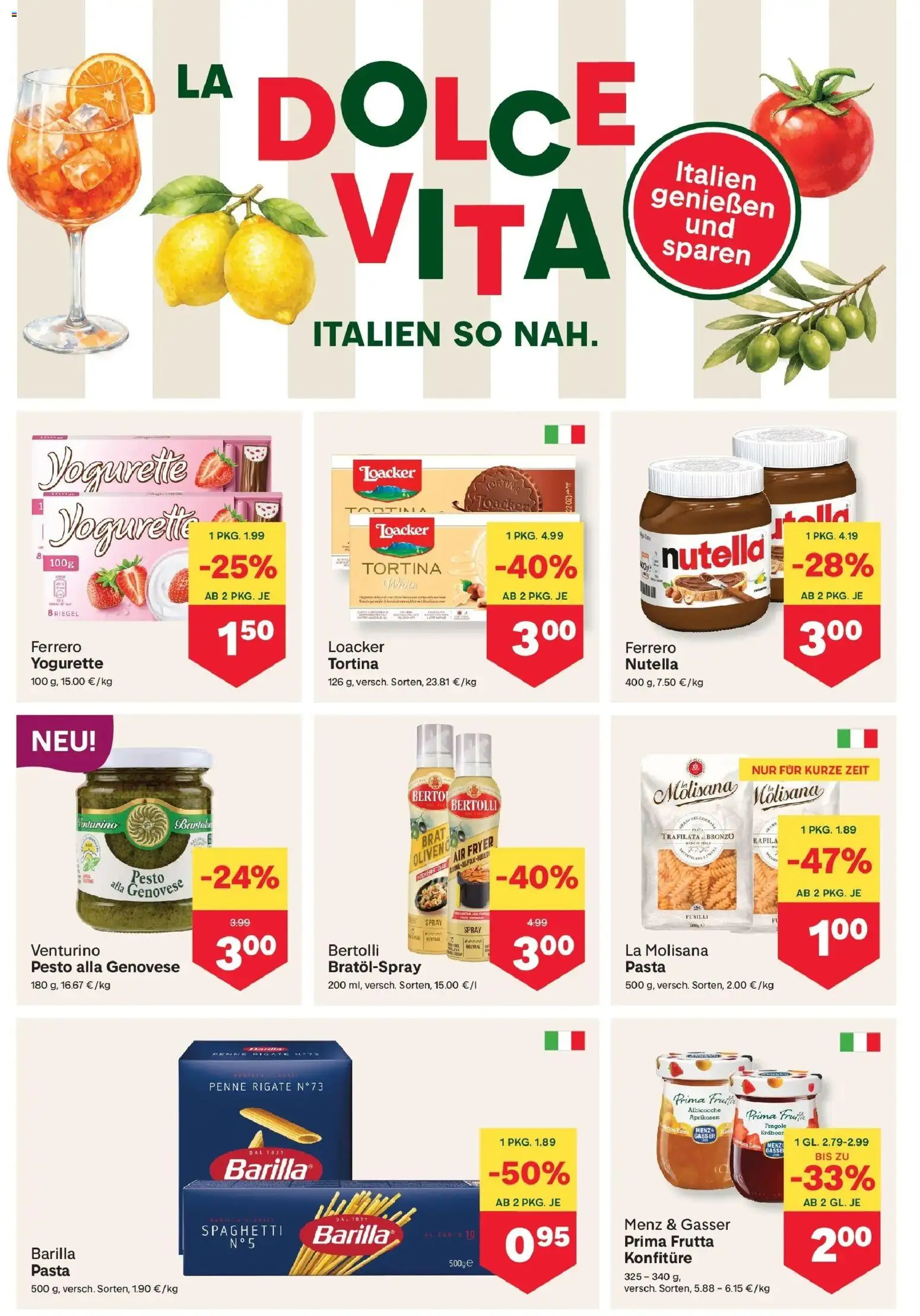 MPREIS Steyr von 20.08.2026 - Aktuelle Angebote | Seite: 6 | Produkte: Pasta, Nutella, Barilla, Spaghetti