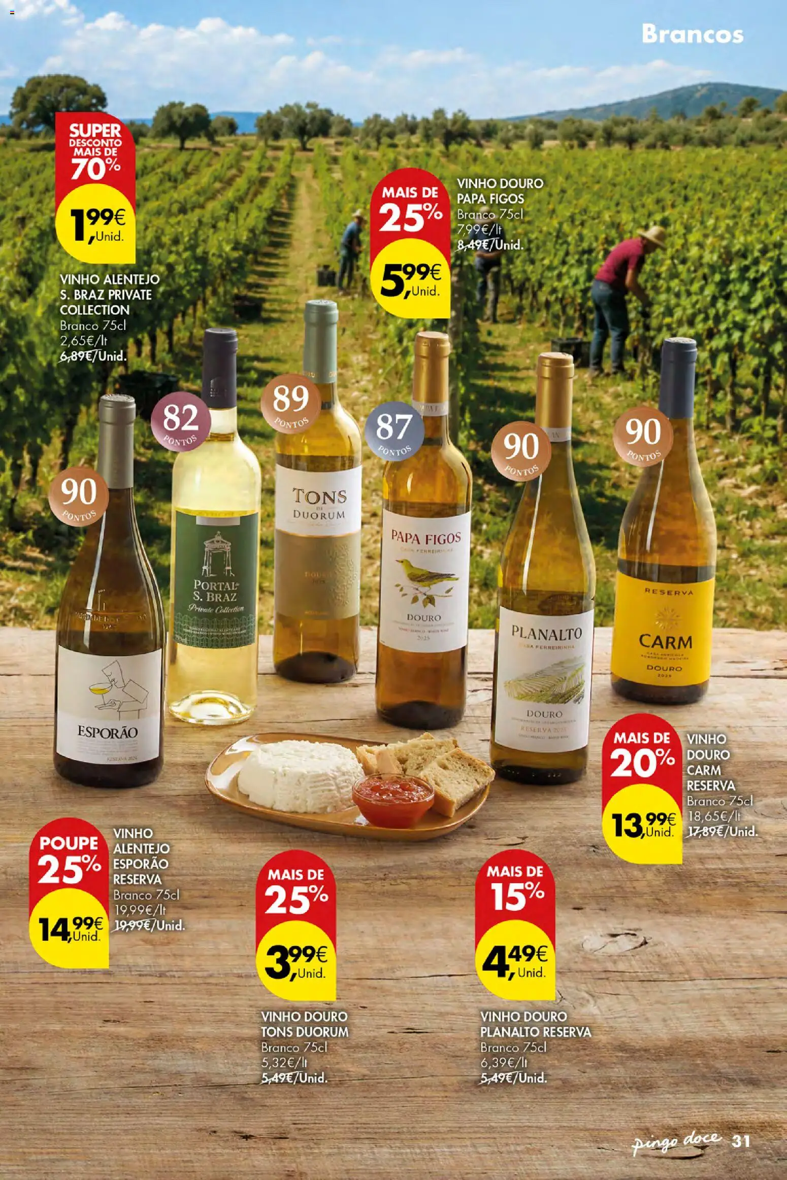 Pingo Doce Vinhos e Sabores de Portugal Açores │ válido de 17/09/2026 | Página: 31 | Produtos: Figos, Papa, Vinho