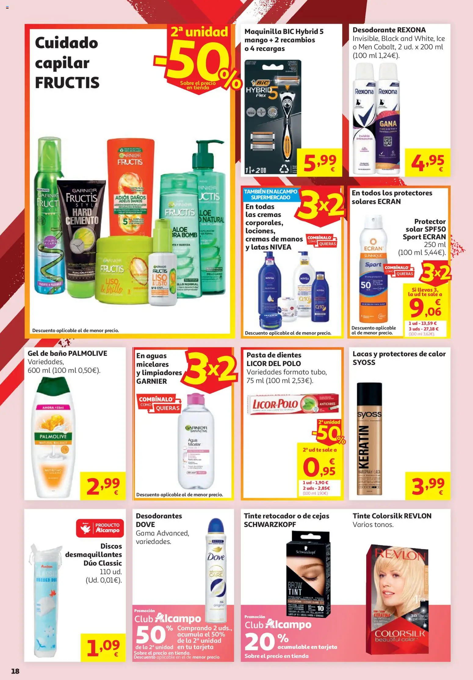 Alcampo - HP Nacional │ válido desde el 16.06.2026 | Página: 18 | Productos: Agua micelar, Licor, Pasta, Té