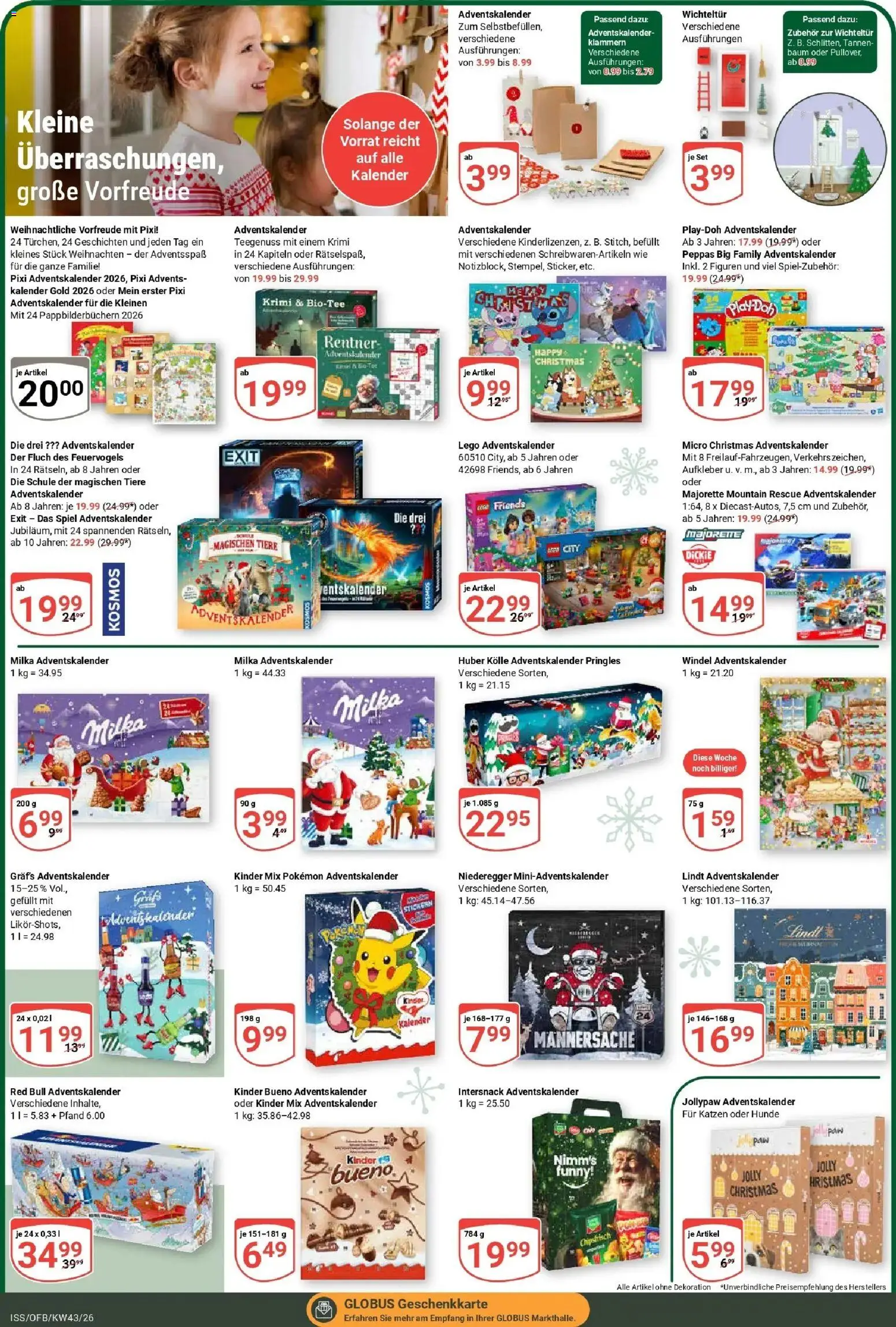 Globus Prospekt Isserstedt (ab 19.10.2026) » Angebote online | Seite: 23 | Produkte: Spiel, Red bull, Kinder bueno, Lindt