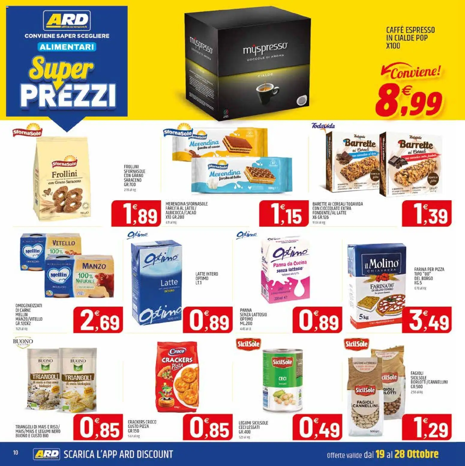 Volantino ARD Discount del 19/10/2026 | Pagina: 18 | Prodotti: Manzo, Fagioli, Carne, Panna da cucina