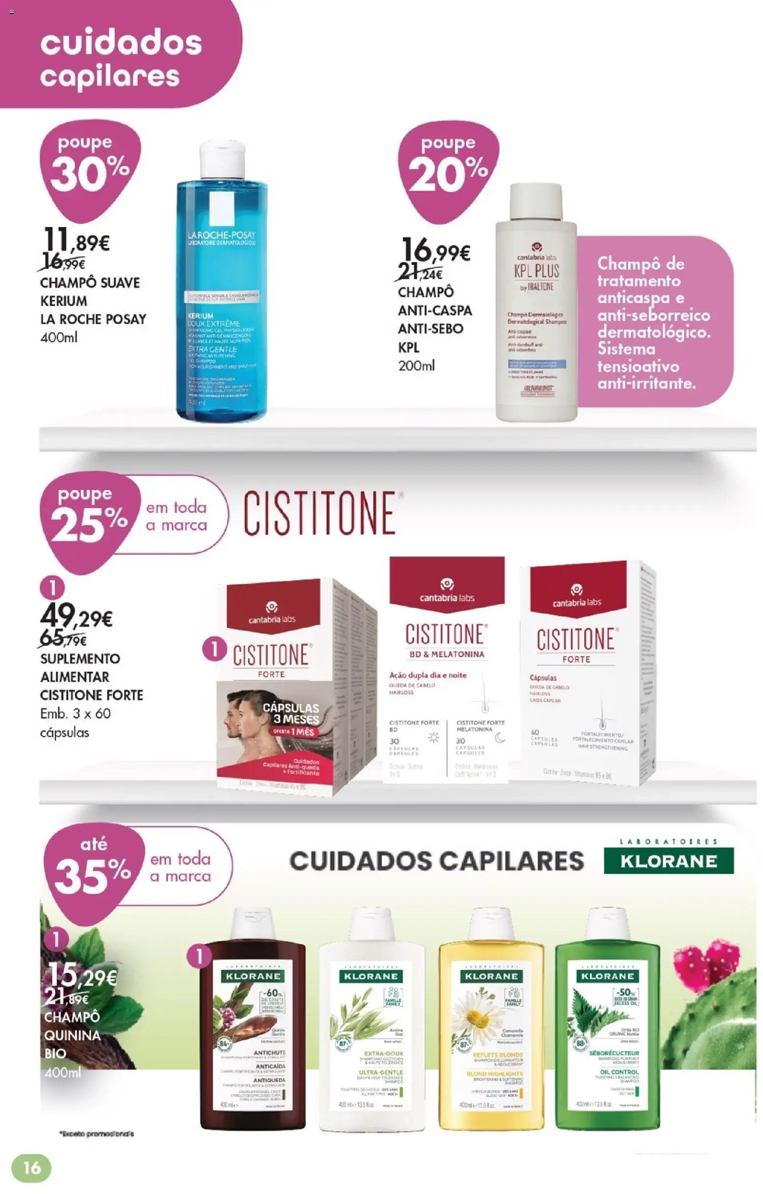 Pingo Doce Bem Estar Regresso à Rotina Lojas │ válido de 25/08/2026 | Página: 16 | Produtos: Champô, Shampoo, Cápsulas, Melatonina